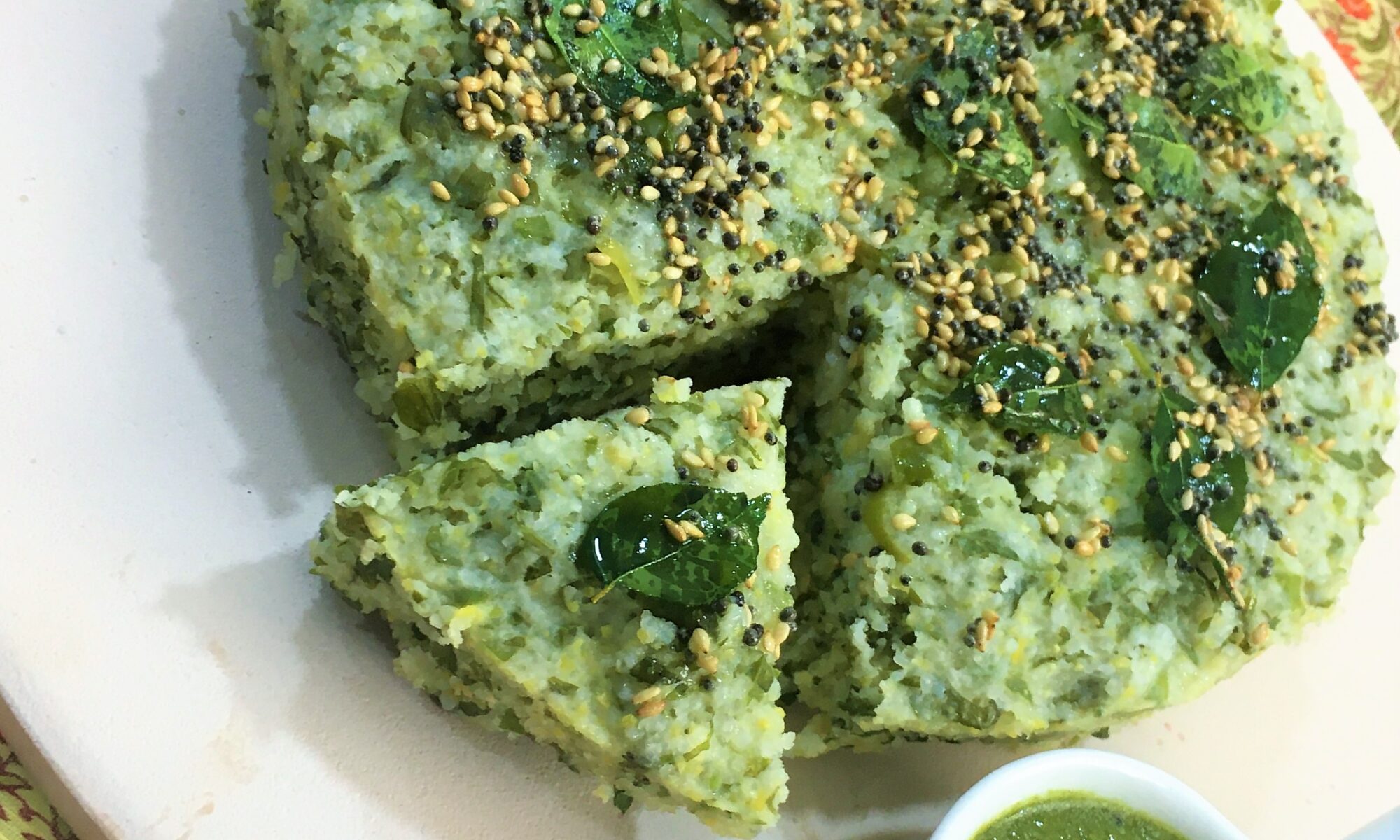 Green Semolina Dhokla Recipe