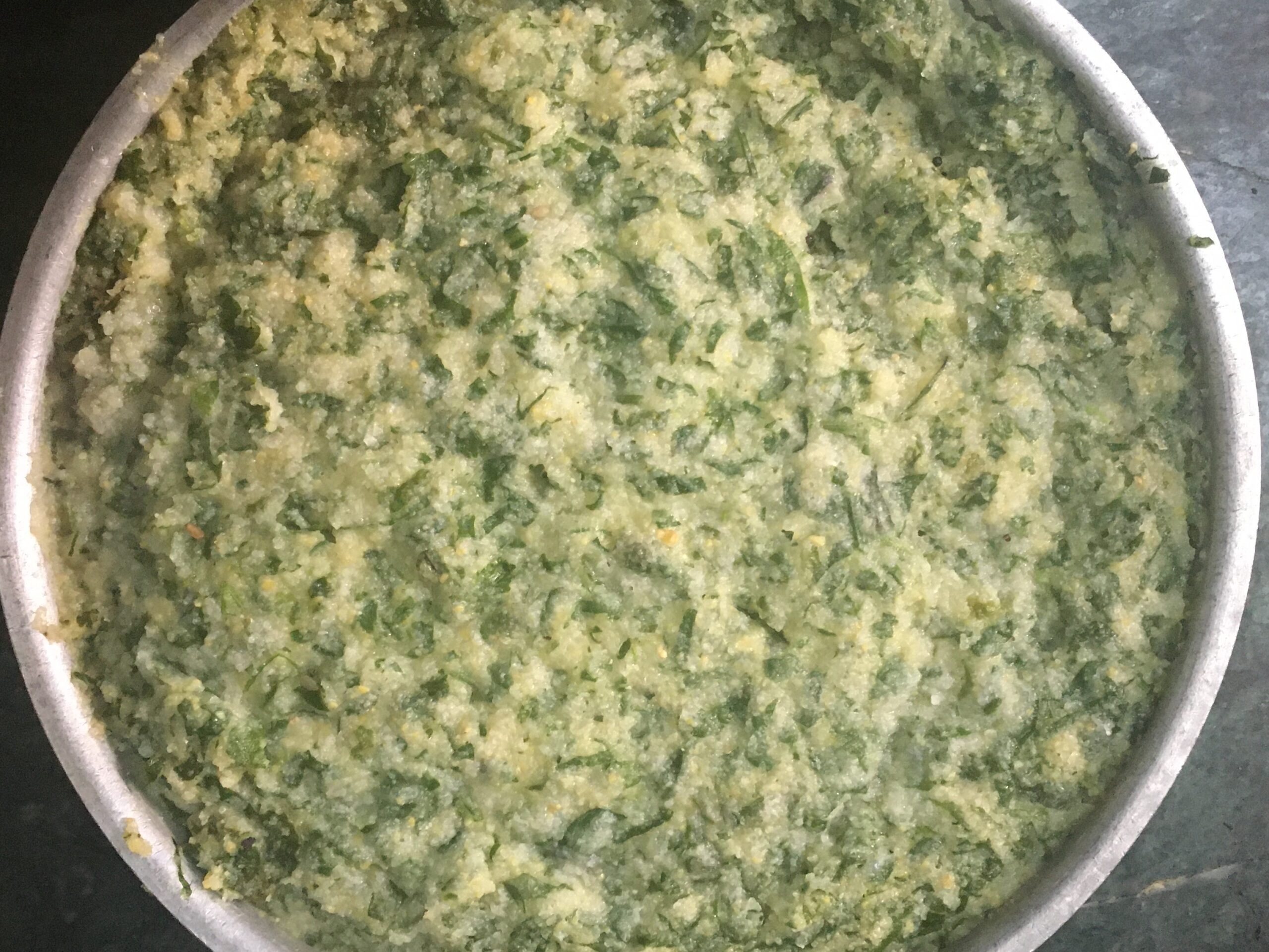 Green Semolina Dhokla Recipe