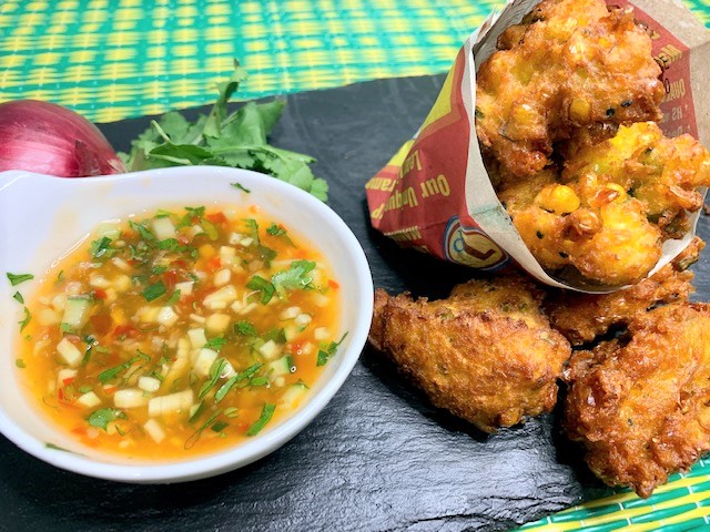 Thai Sweet Corn Fritters Recipe (Tod Man Khao Pod)