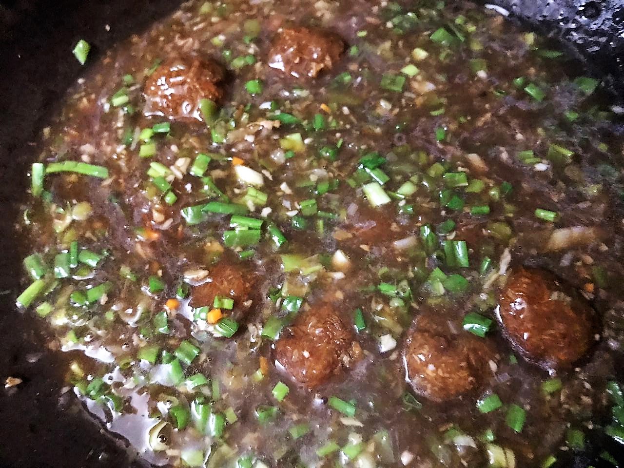 Vegetable Manchurian in Sauce Recipe