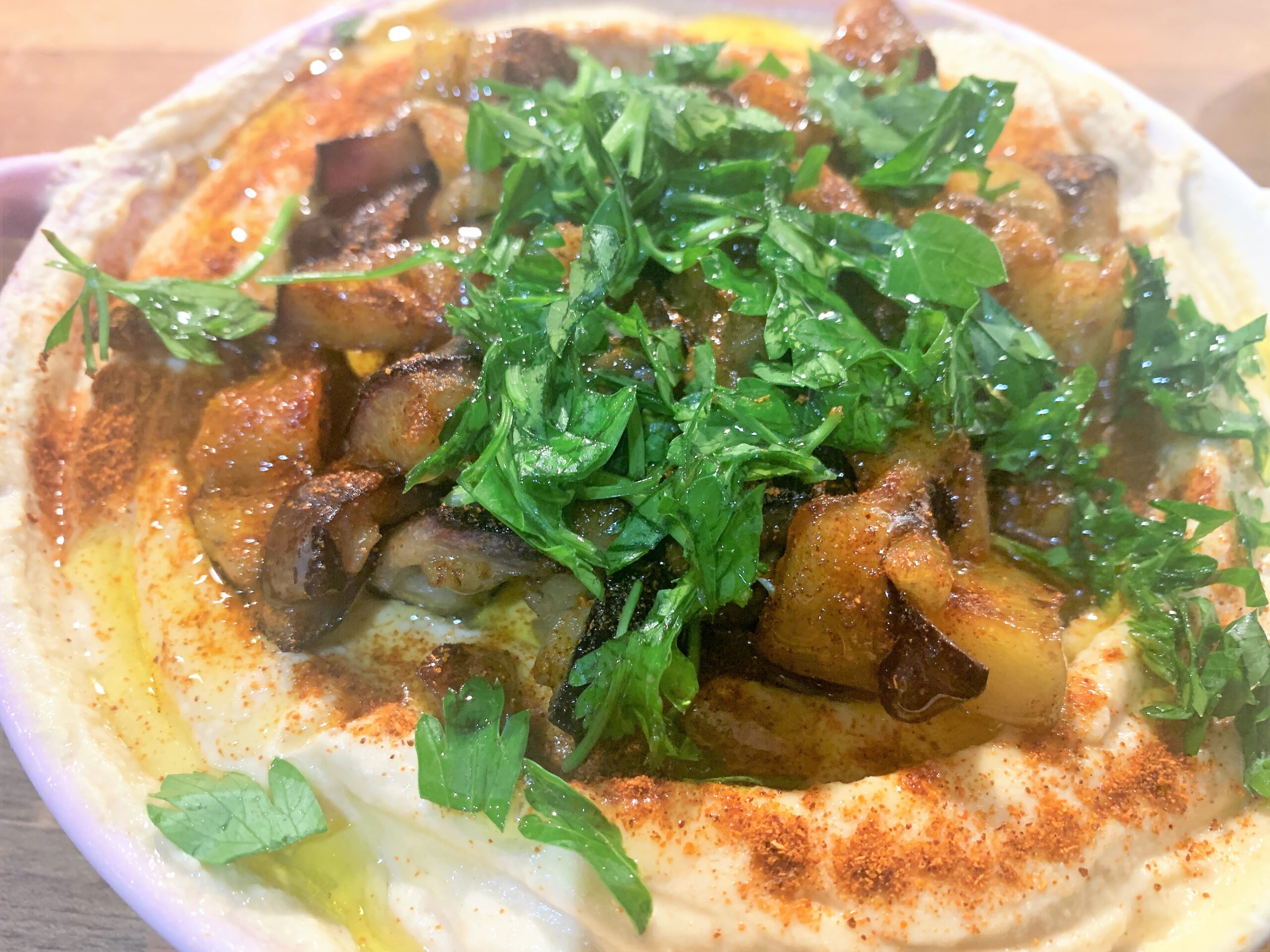 Roasted Aubergine Houmous Recipe