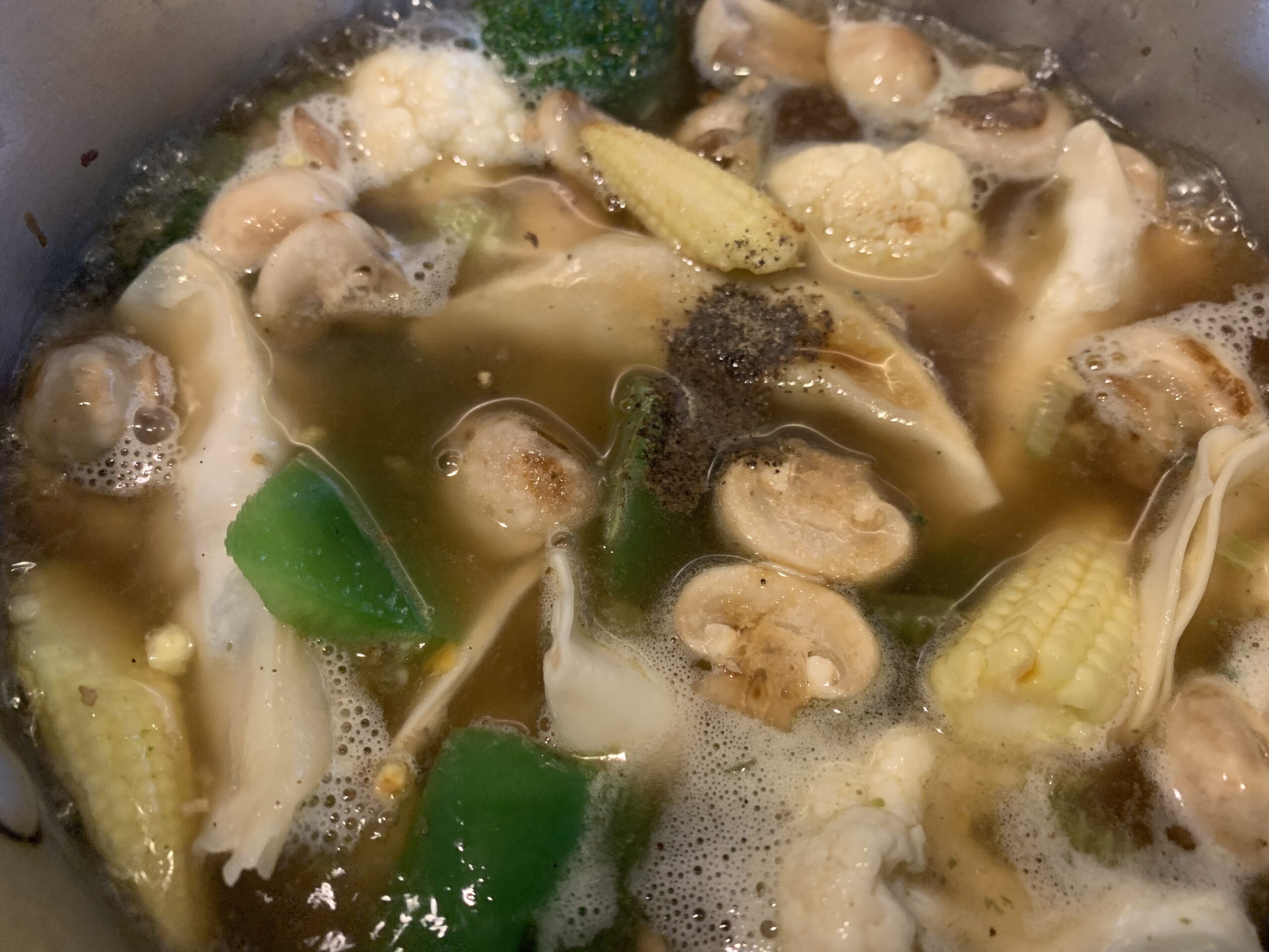 Vegetable Wonton Soup