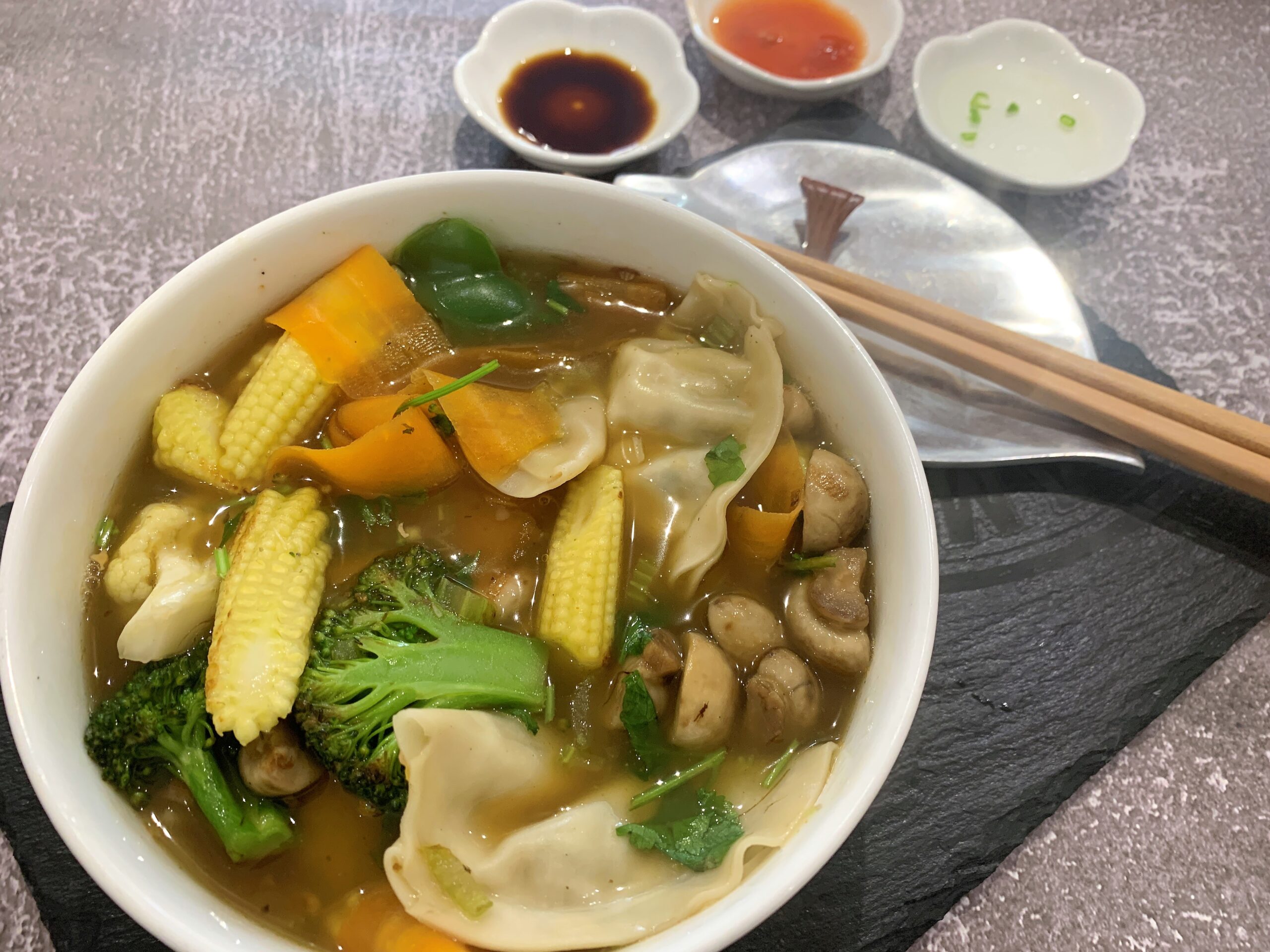 Vegetable Wonton Soup