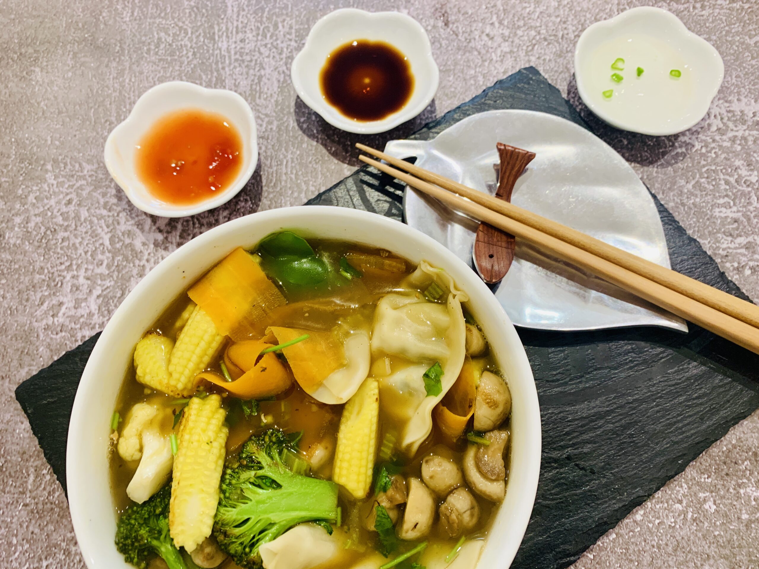 Vegetable Wonton Soup