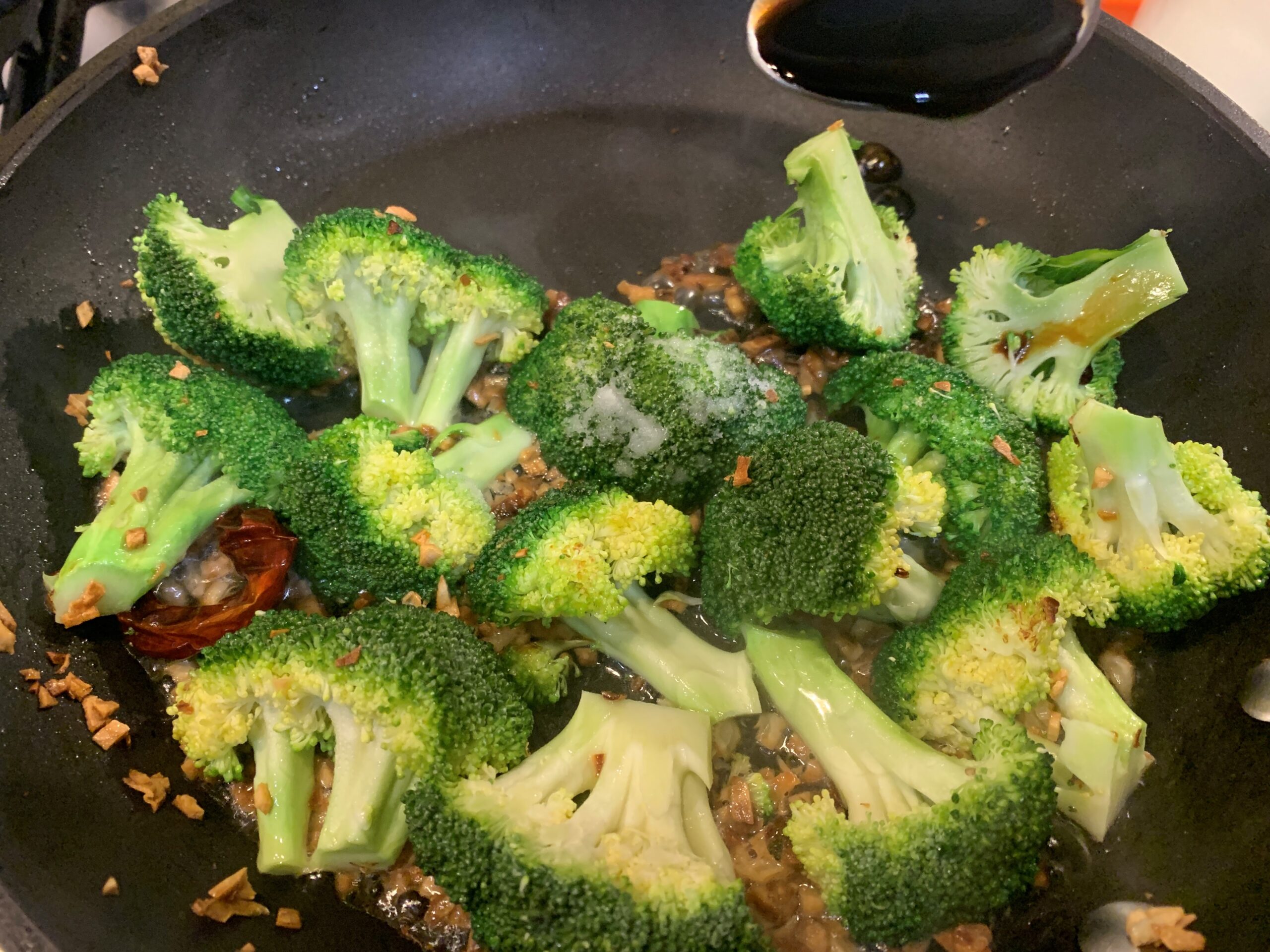 Burnt Garlic Broccoli Salad Recipe