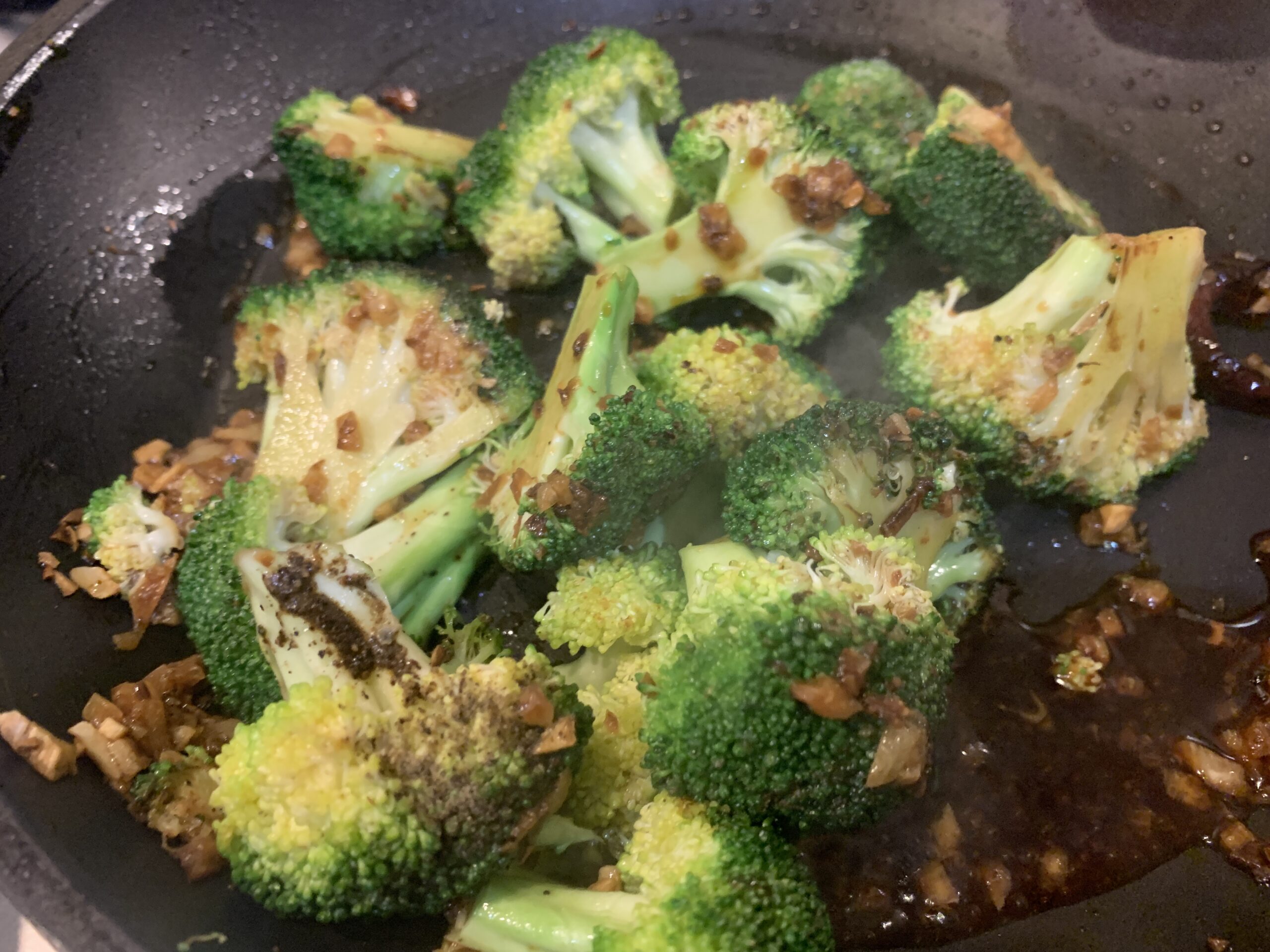 Burnt Garlic Broccoli Salad Recipe