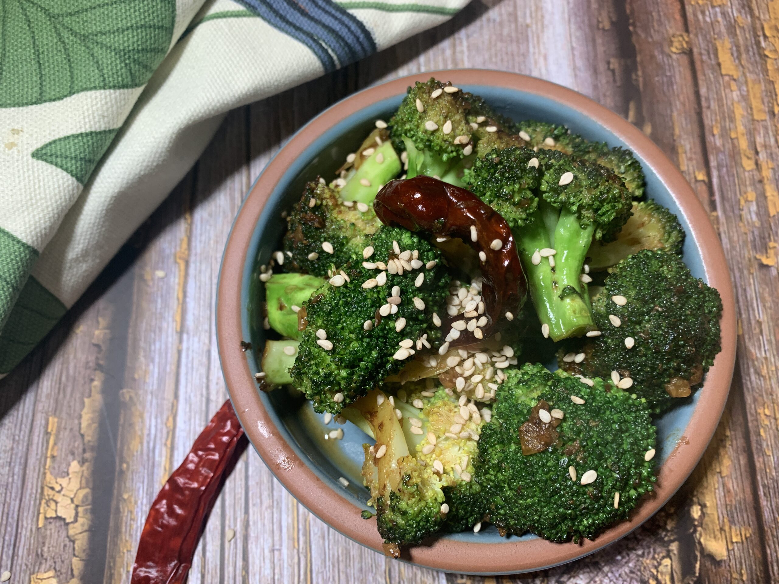 Burnt Garlic Broccoli Salad Recipe