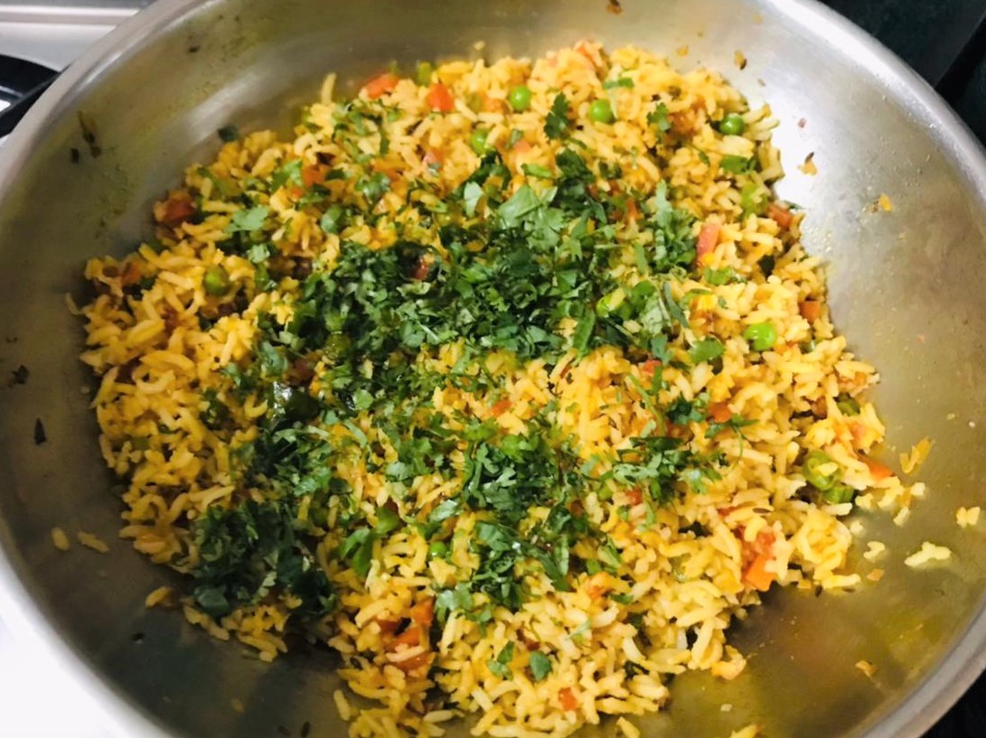 Masala Brown Rice Pulao Recipe