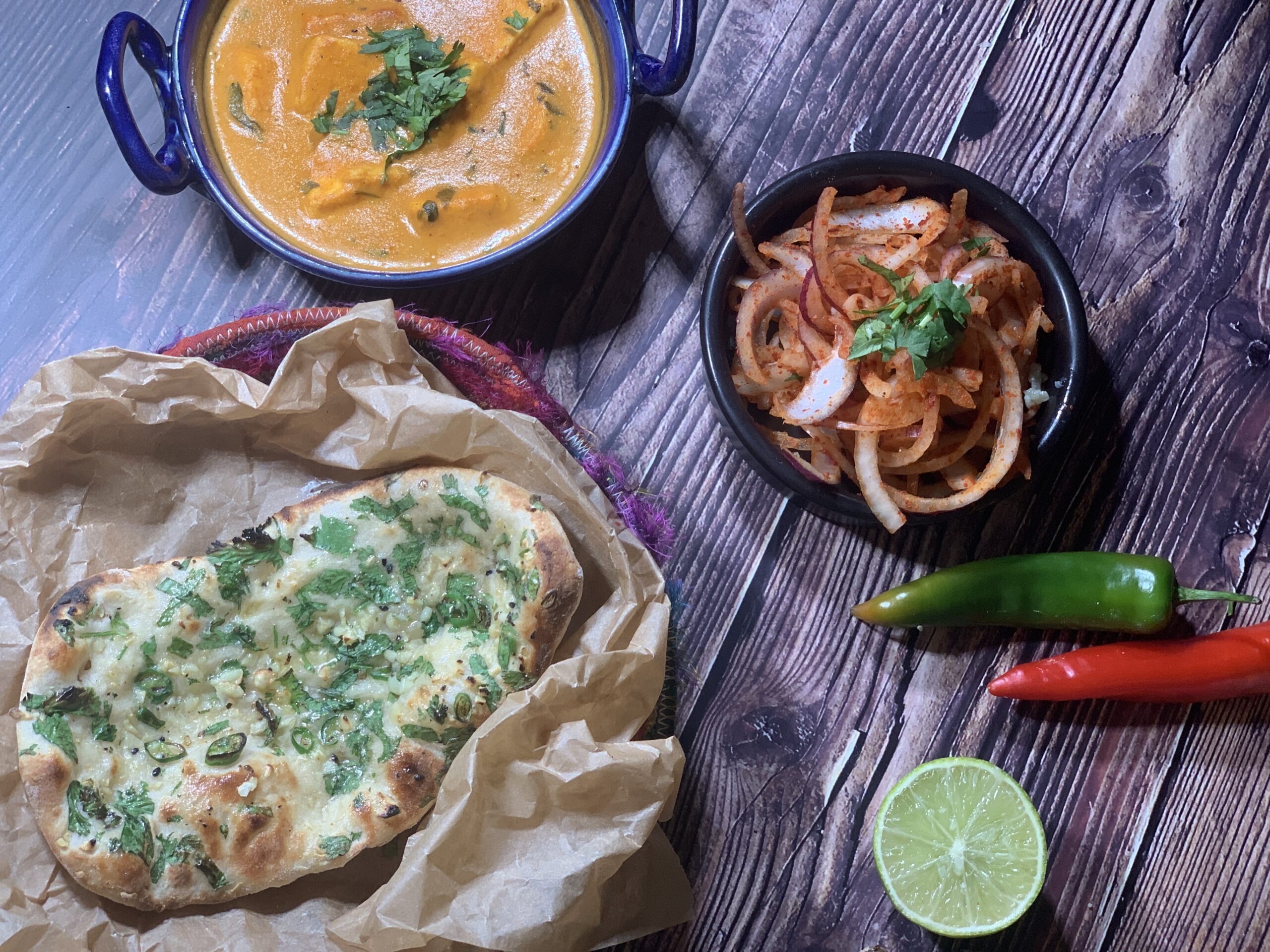 Chilli Garlic Naan Recipe