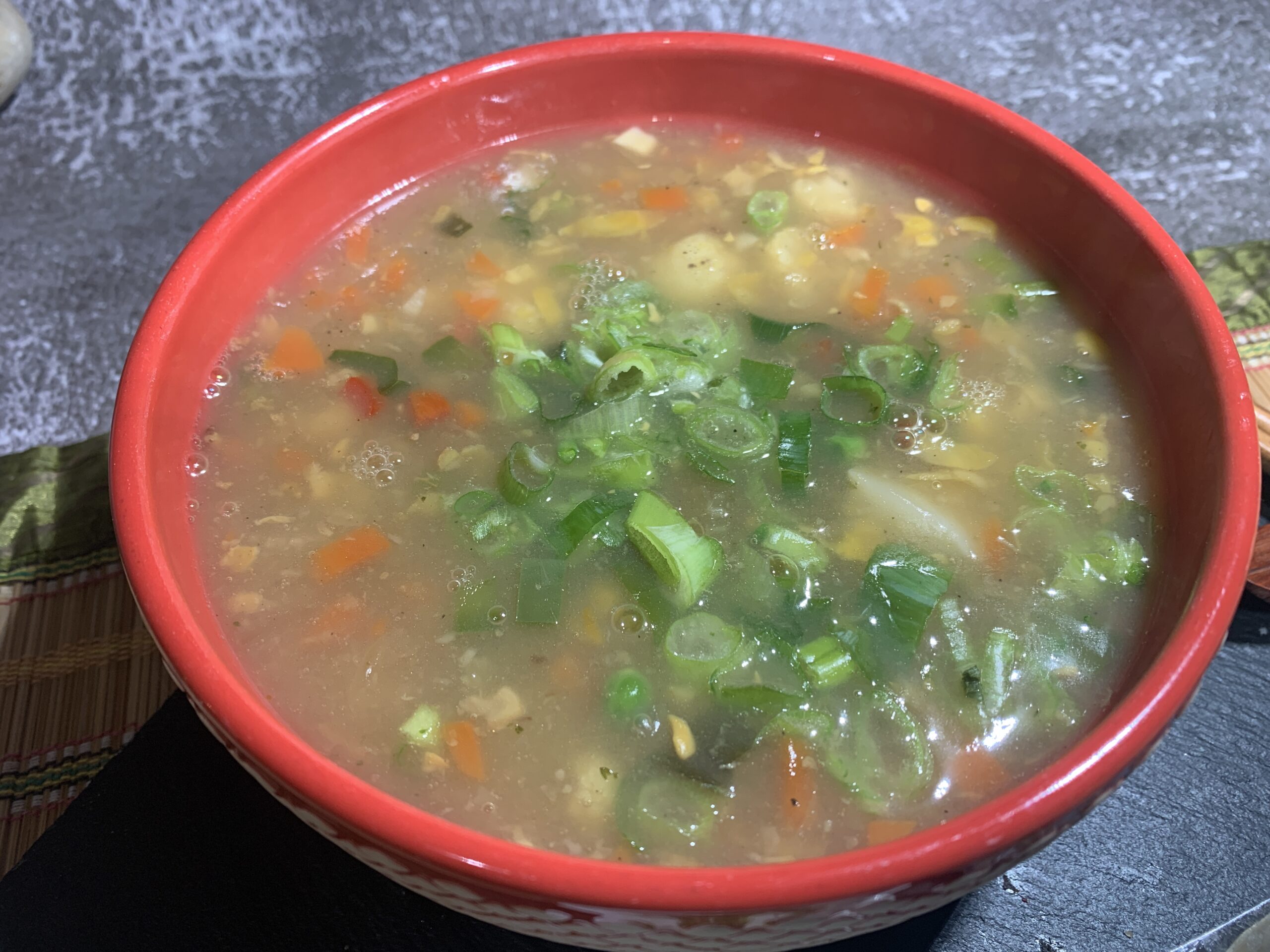Vegetable Sweet Corn Soup Recipe