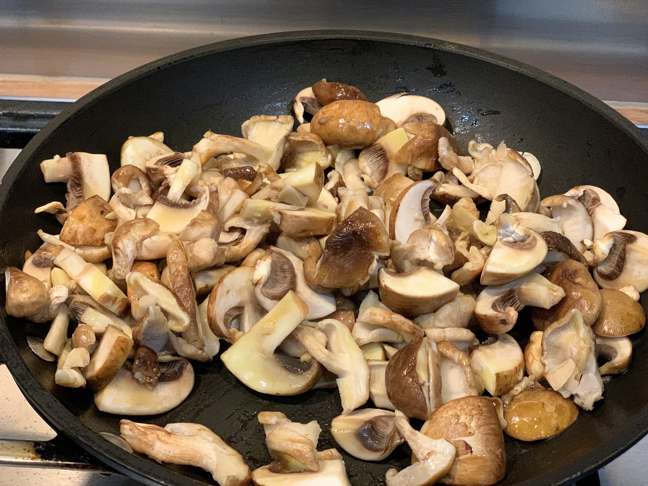 Mushroom Risotto with Parmesan Crisp Recipe (Risotto ai Funghi)