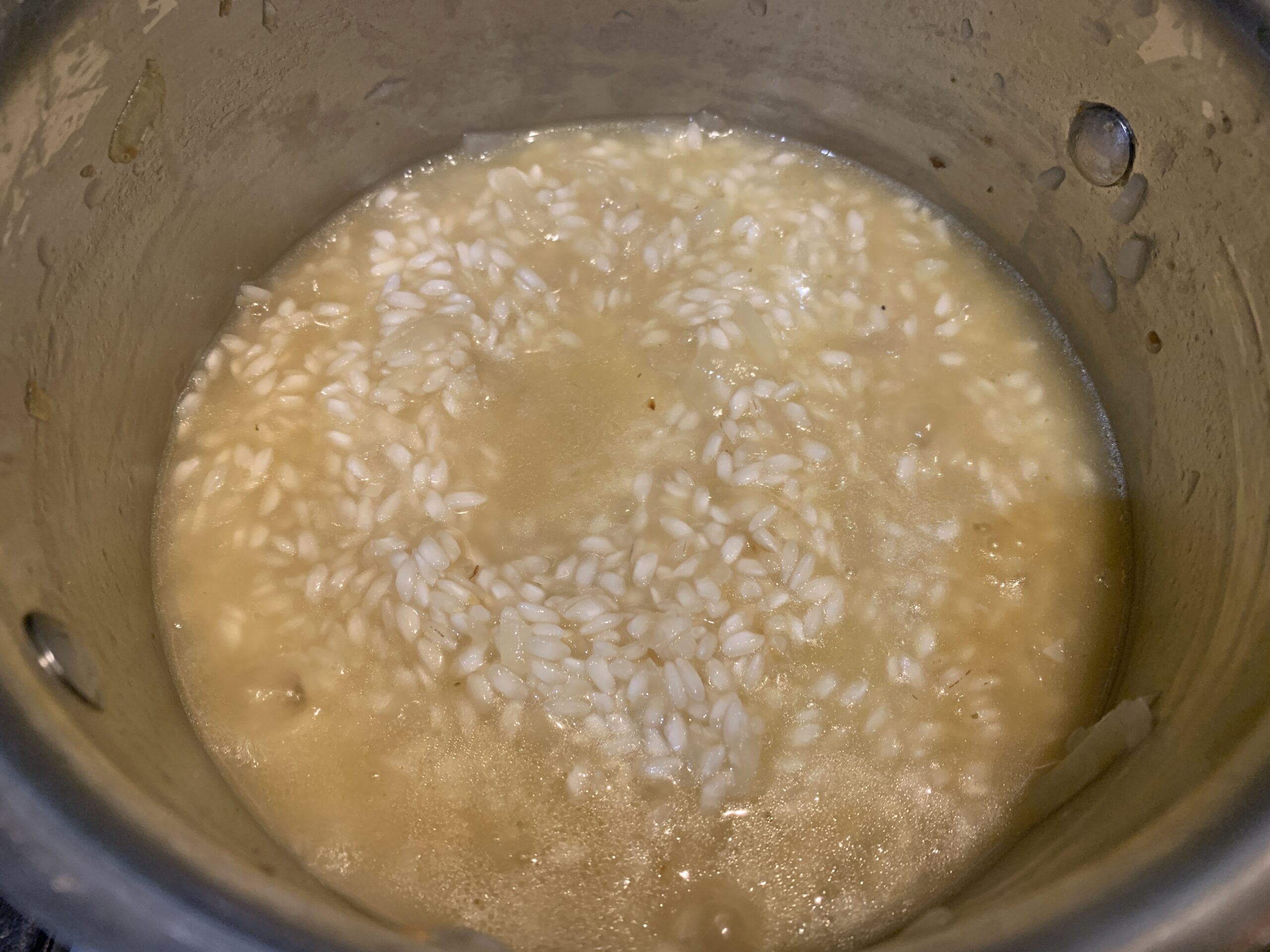 Mushroom Risotto with Parmesan Crisp Recipe (Risotto ai Funghi)