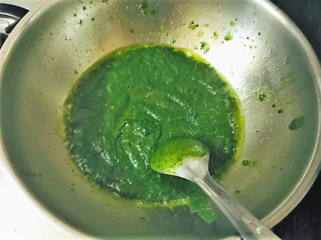 Bird’s Nest in Spinach Gravy Recipe