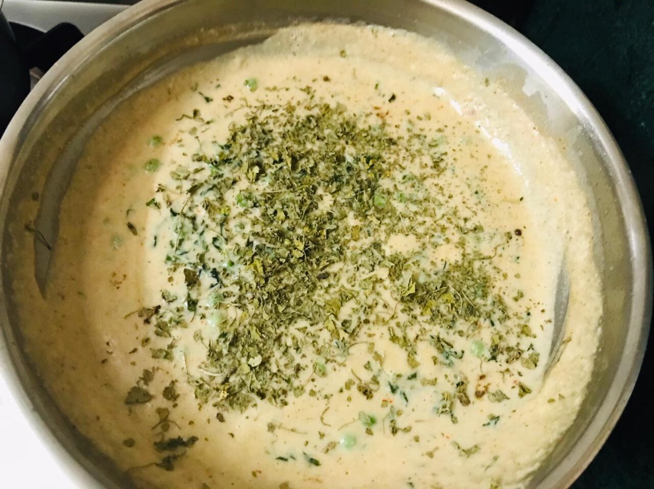 Methi Matar Malai Recipe