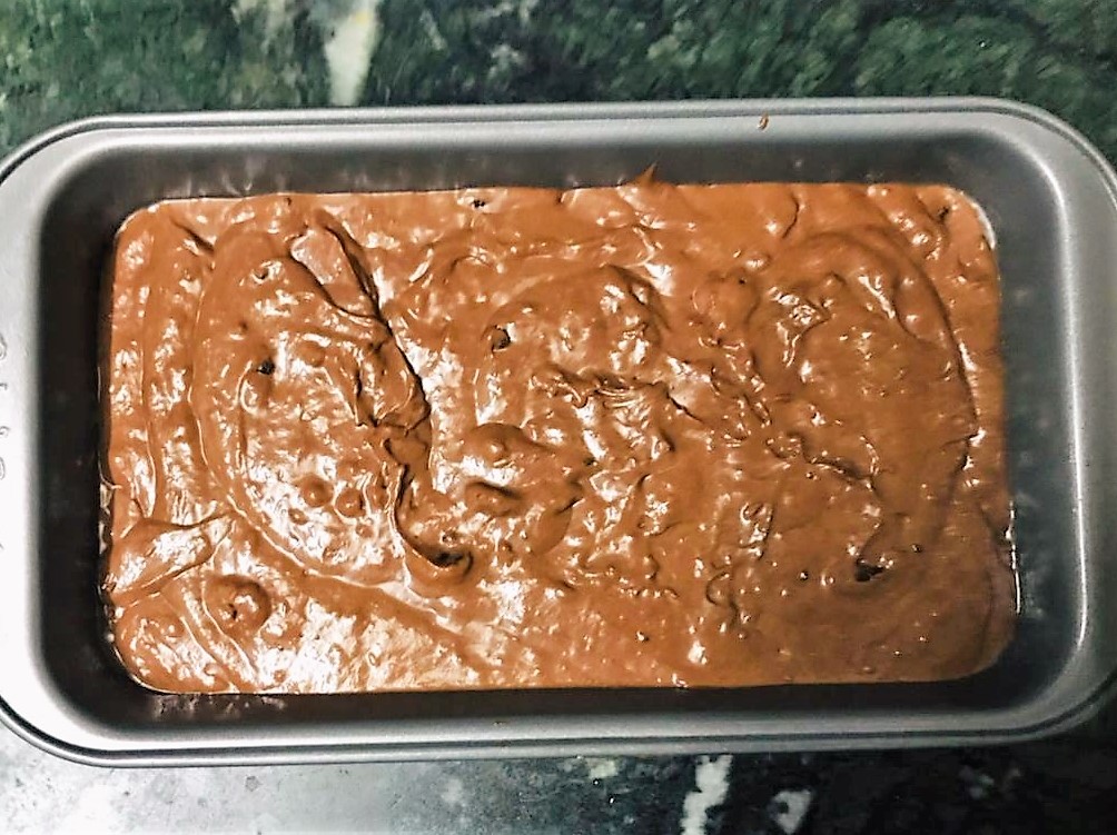 Eggless Banana Chocolate Loaf Recipe