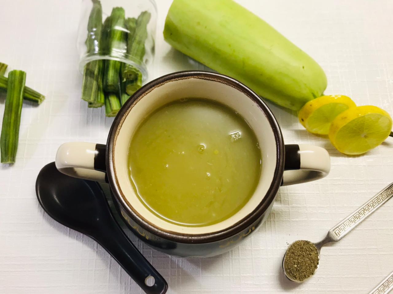 Drumstick and Bottle Gourd Soup Recipe