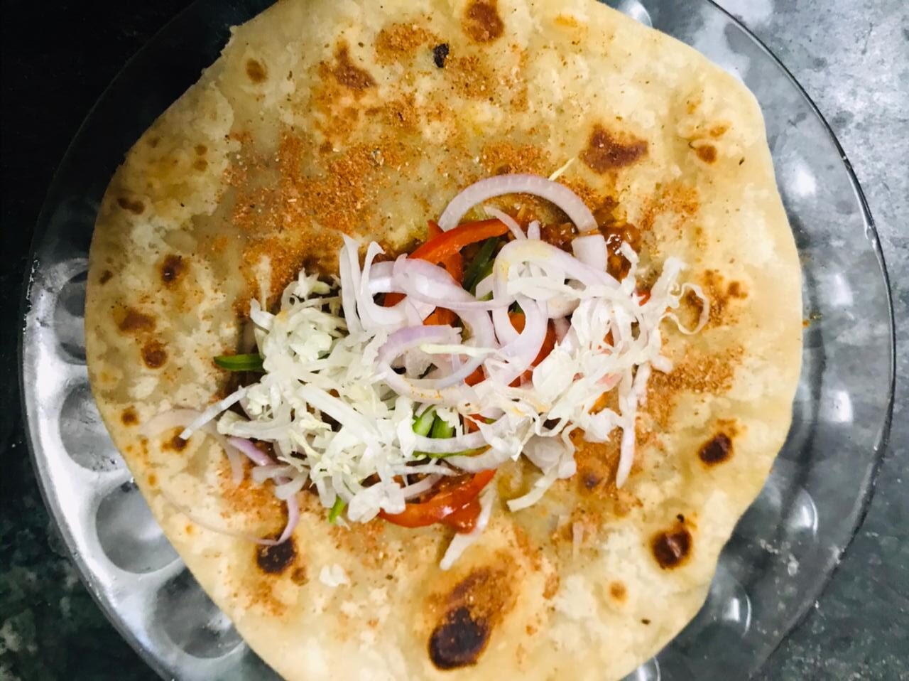 Schezwan Paneer Frankie Recipe (Wrap)