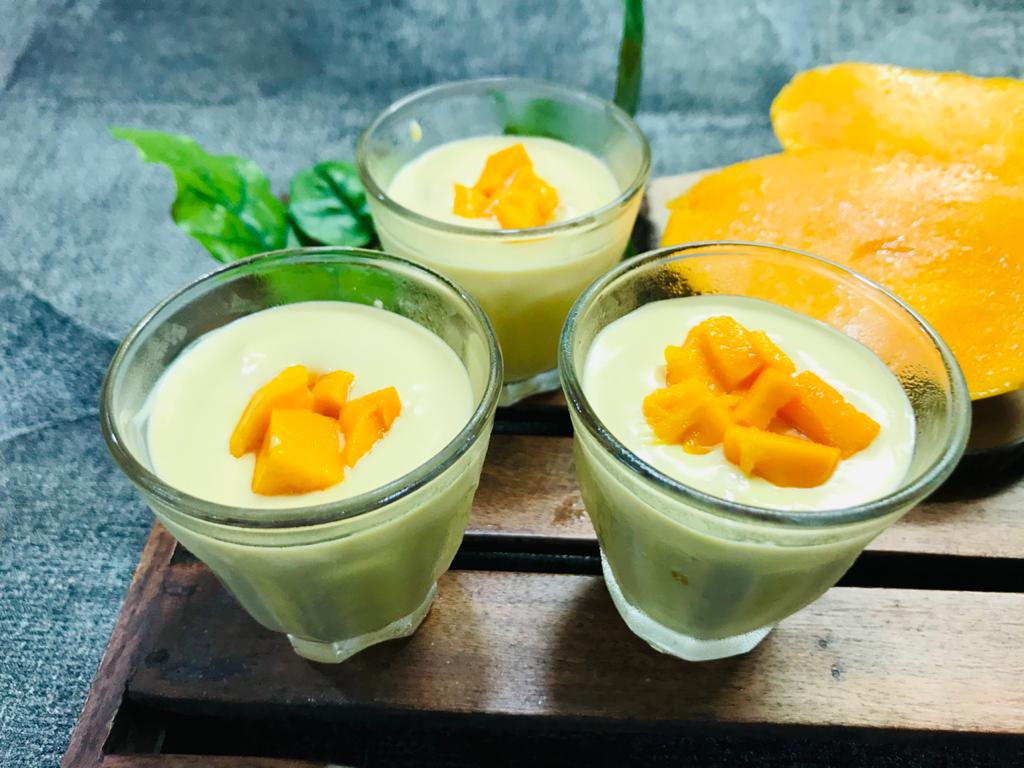 Eggless Mango Mousse Recipe