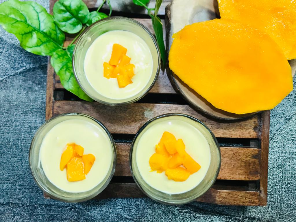 Eggless Mango Mousse Recipe