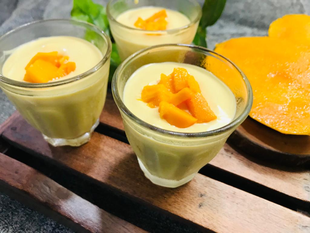 Eggless Mango Mousse Recipe