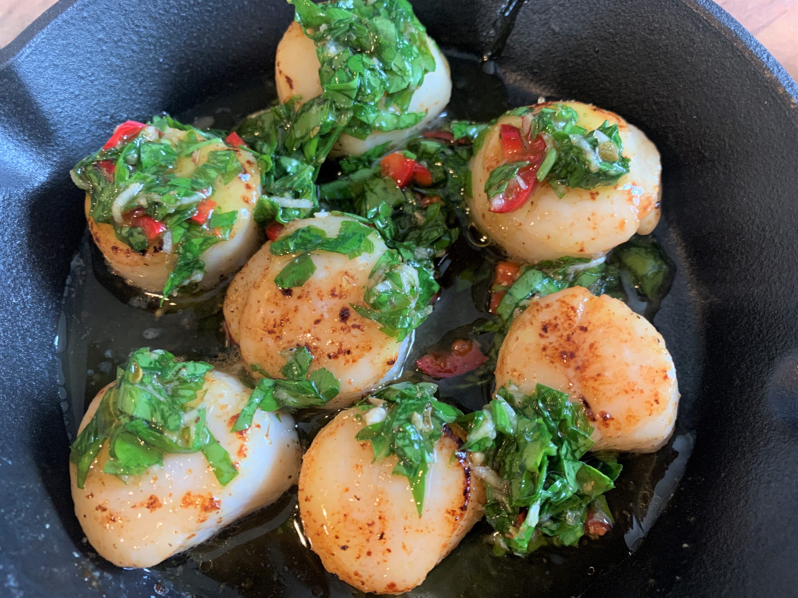 Seared Scallops with Chimichurri Sauce Recipe