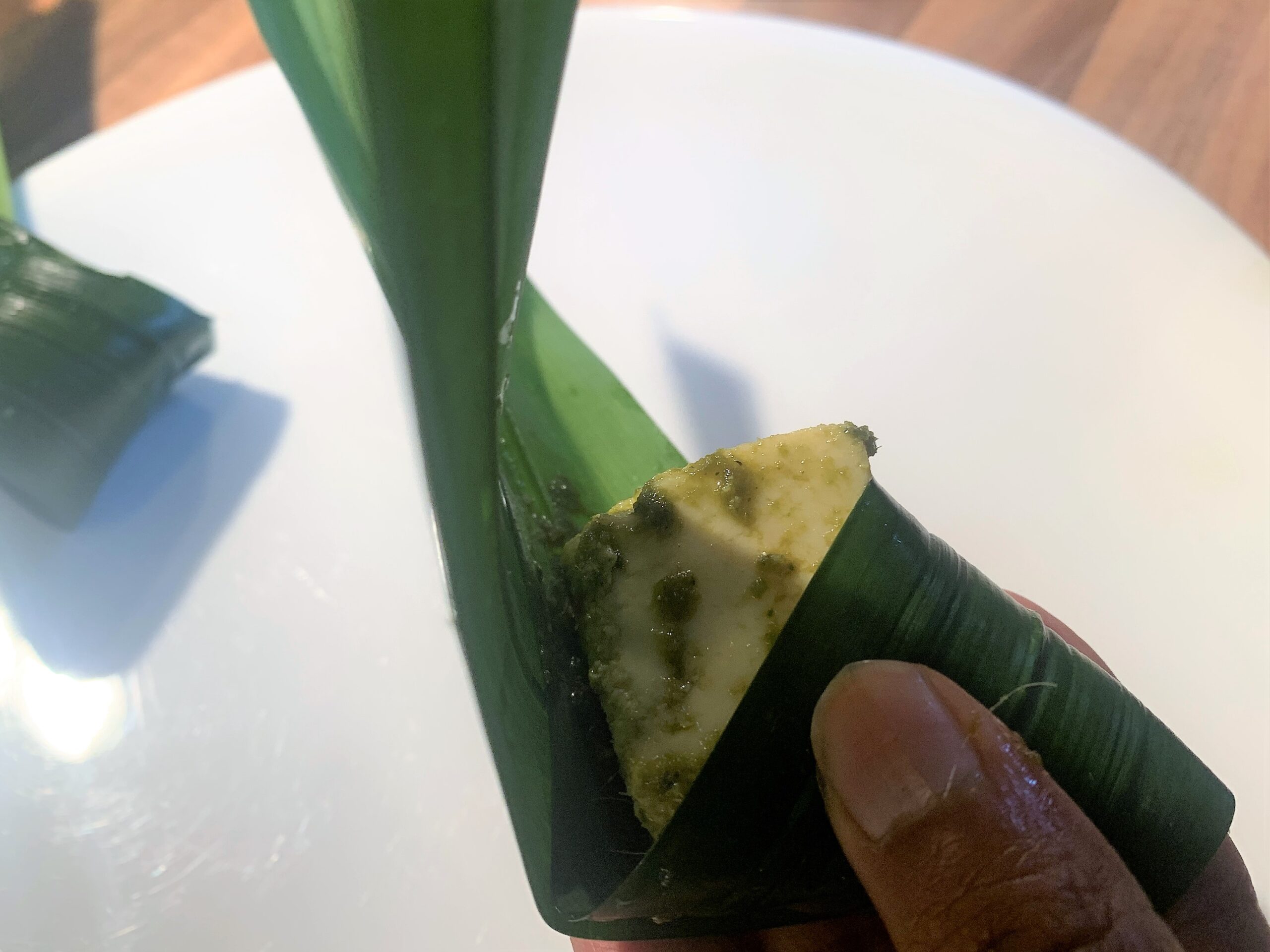 Thai Style Paneer in Pandan Leaves Recipe