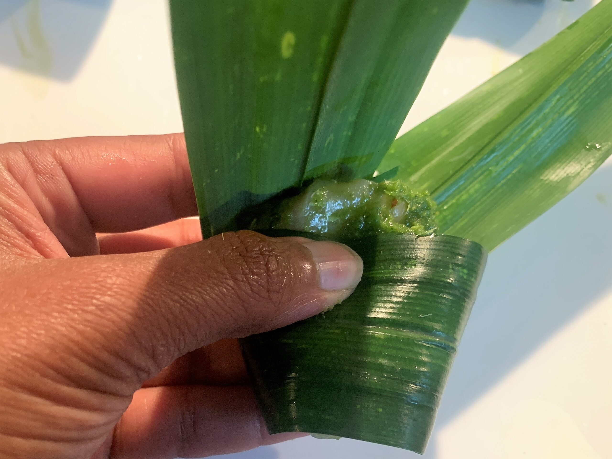 Thai Cod in Pandan Leaves Recipe