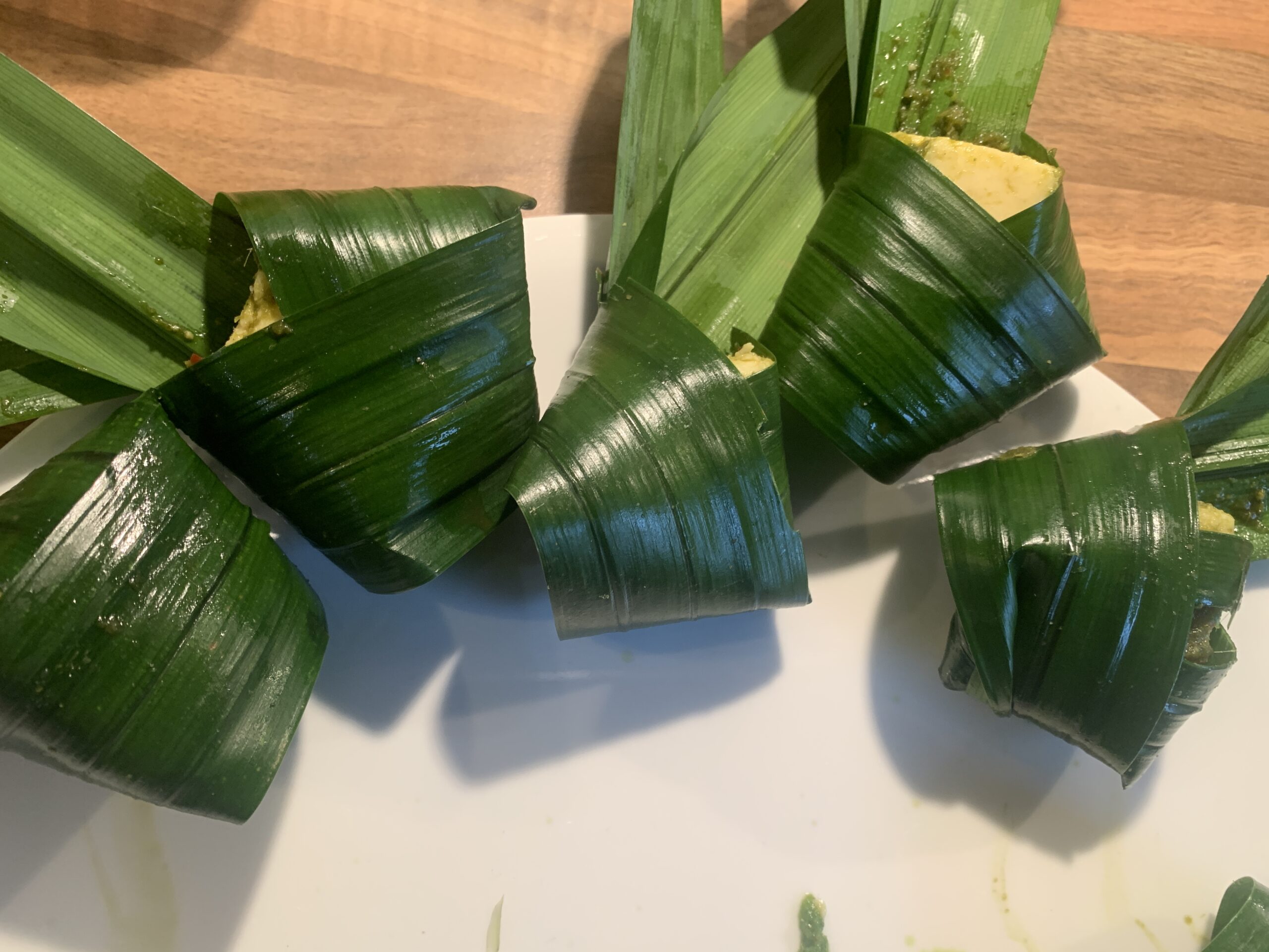 Thai Cod in Pandan Leaves Recipe