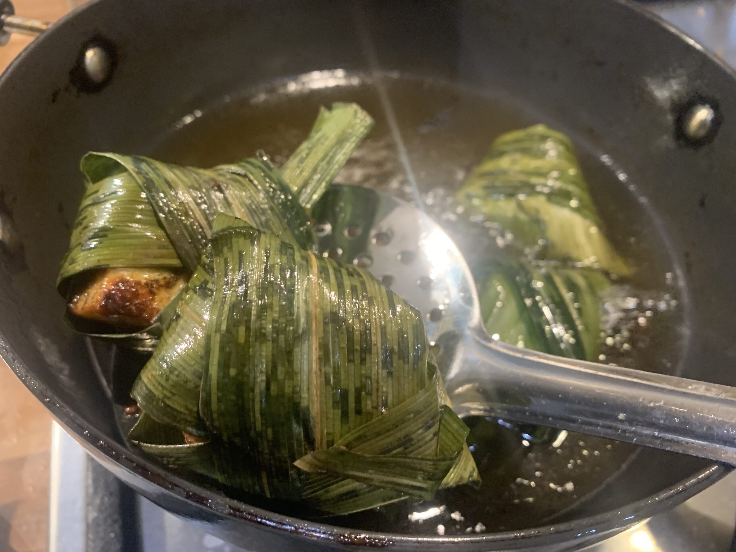 Thai Style Paneer in Pandan Leaves Recipe