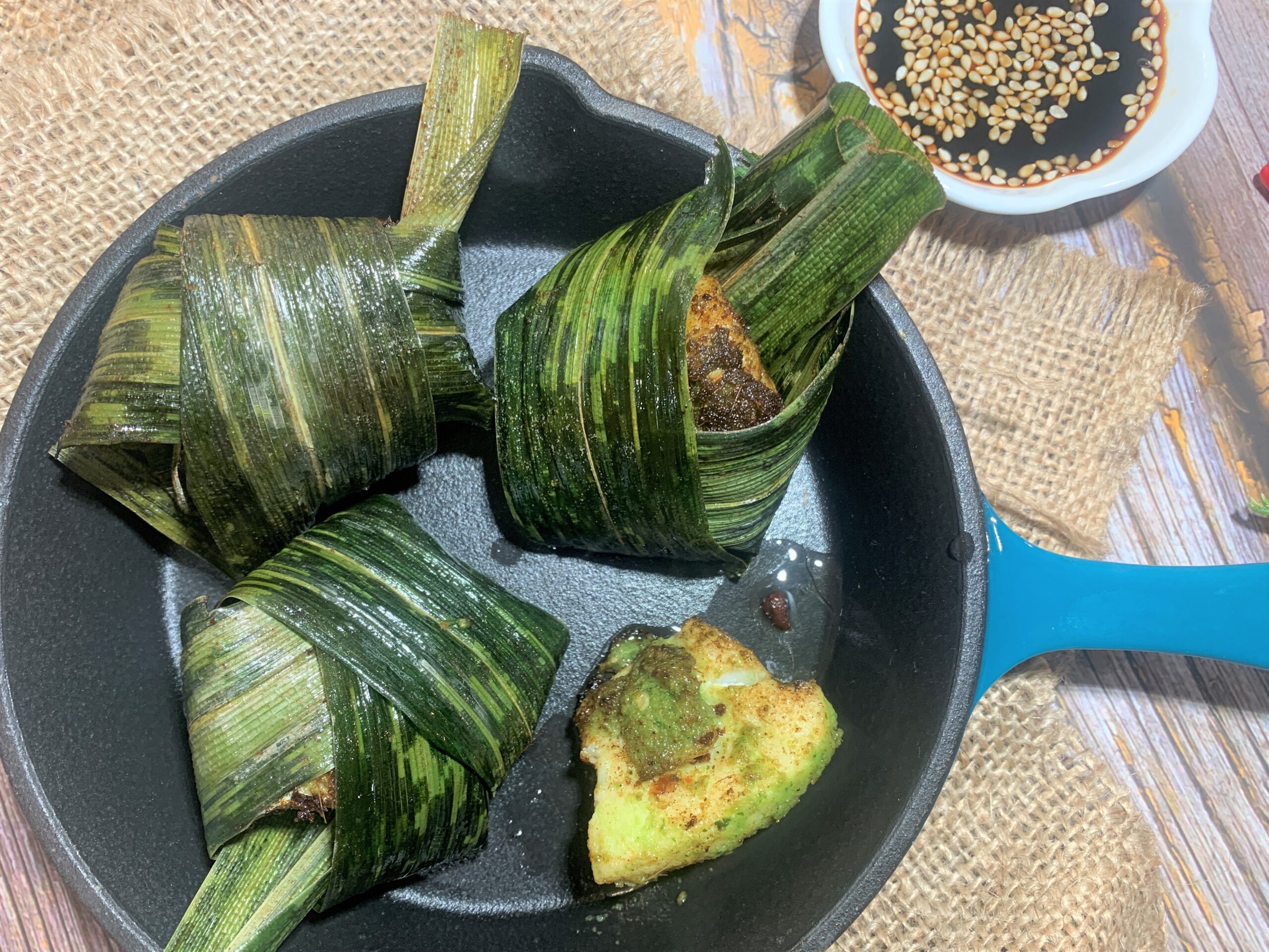 Thai Cod in Pandan Leaves Recipe