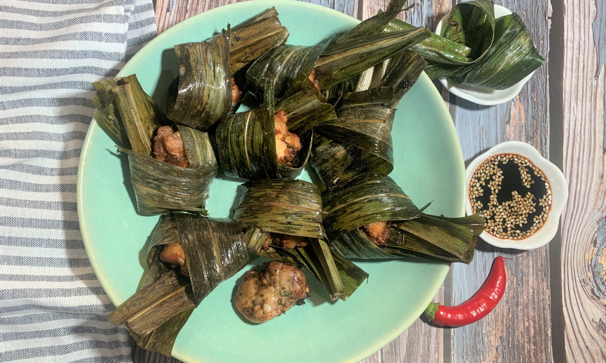 Thai Pandan Leaf Chicken Recipe (Gai Haw Bai Toey)