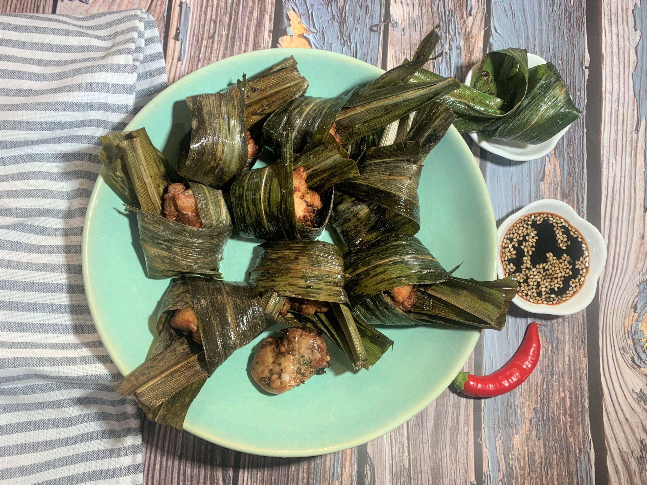 Thai Pandan Leaf Chicken Recipe (Gai Haw Bai Toey)