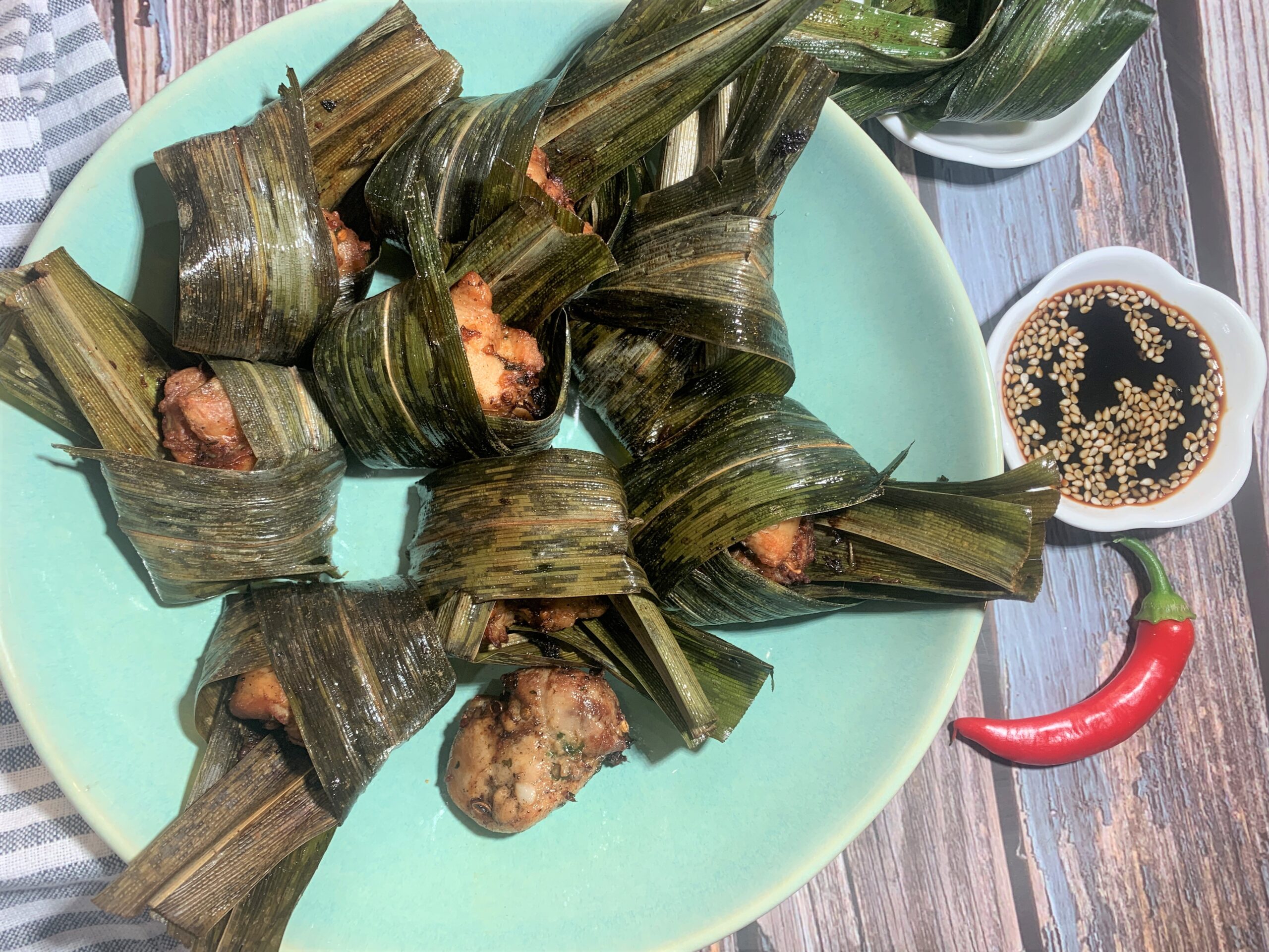 Thai Pandan Leaf Chicken Recipe (Gai Haw Bai Toey)