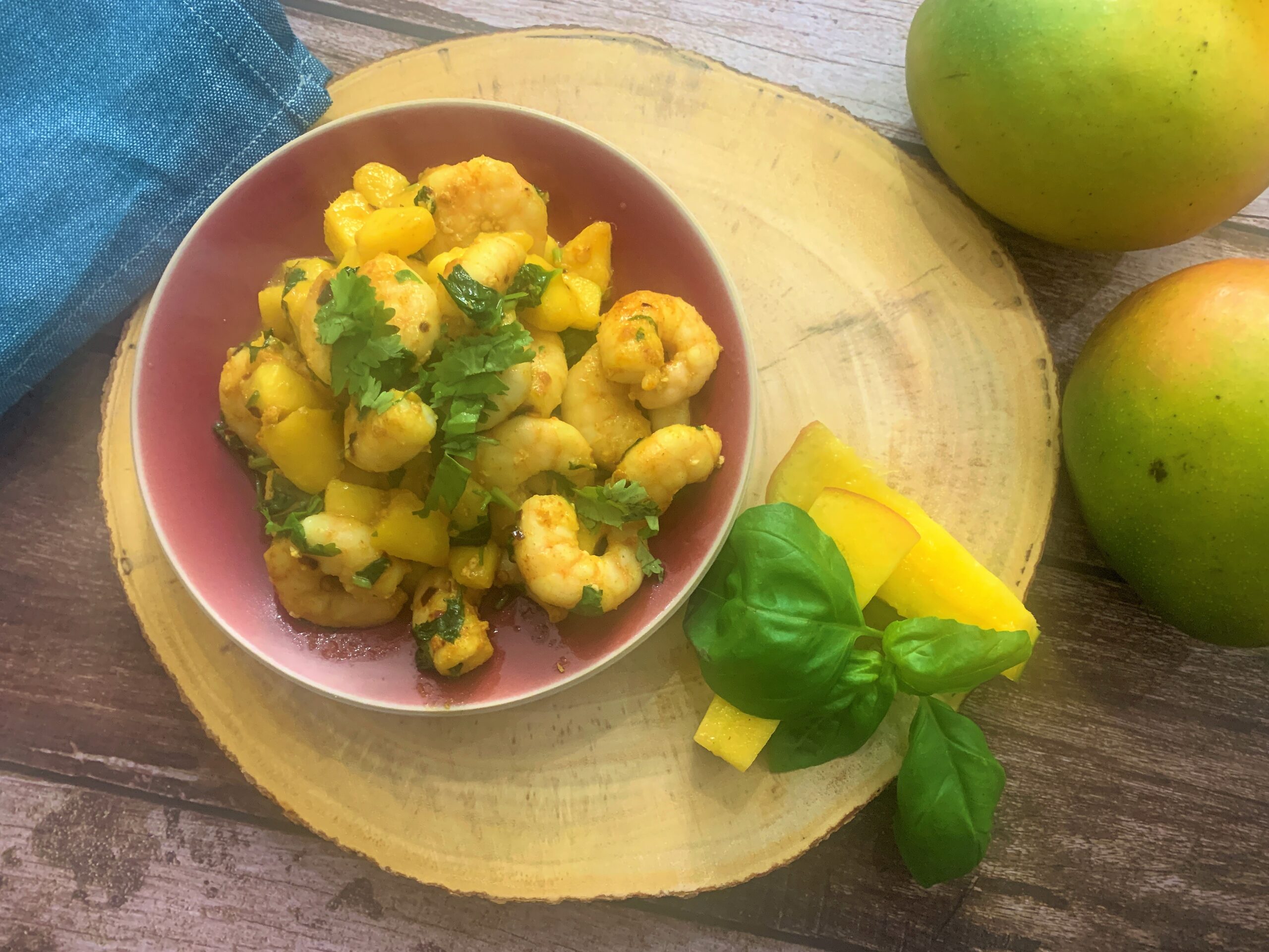 Stir fried Prawns with Mango Recipe