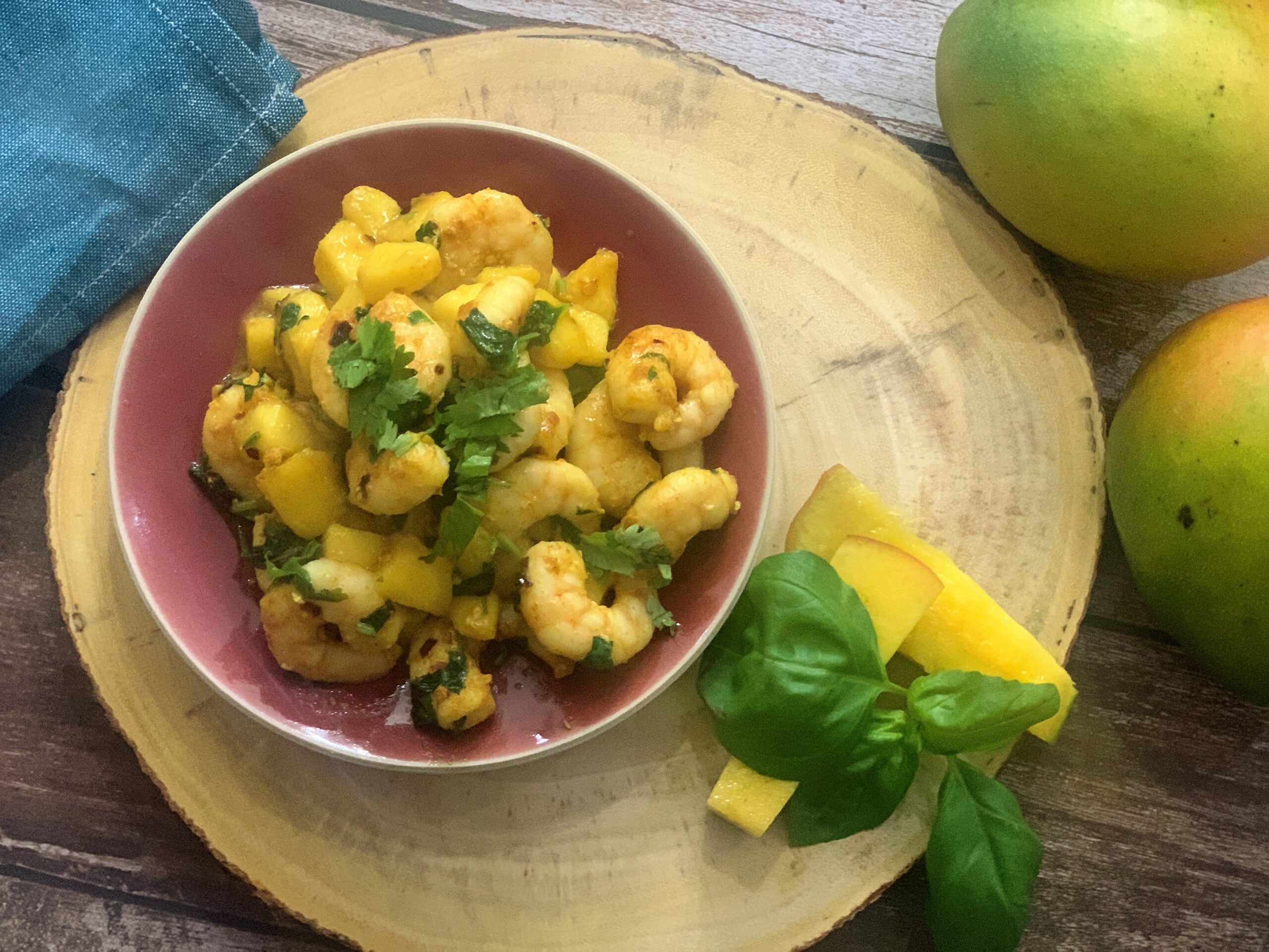 Stir fried Prawns with Mango Recipe