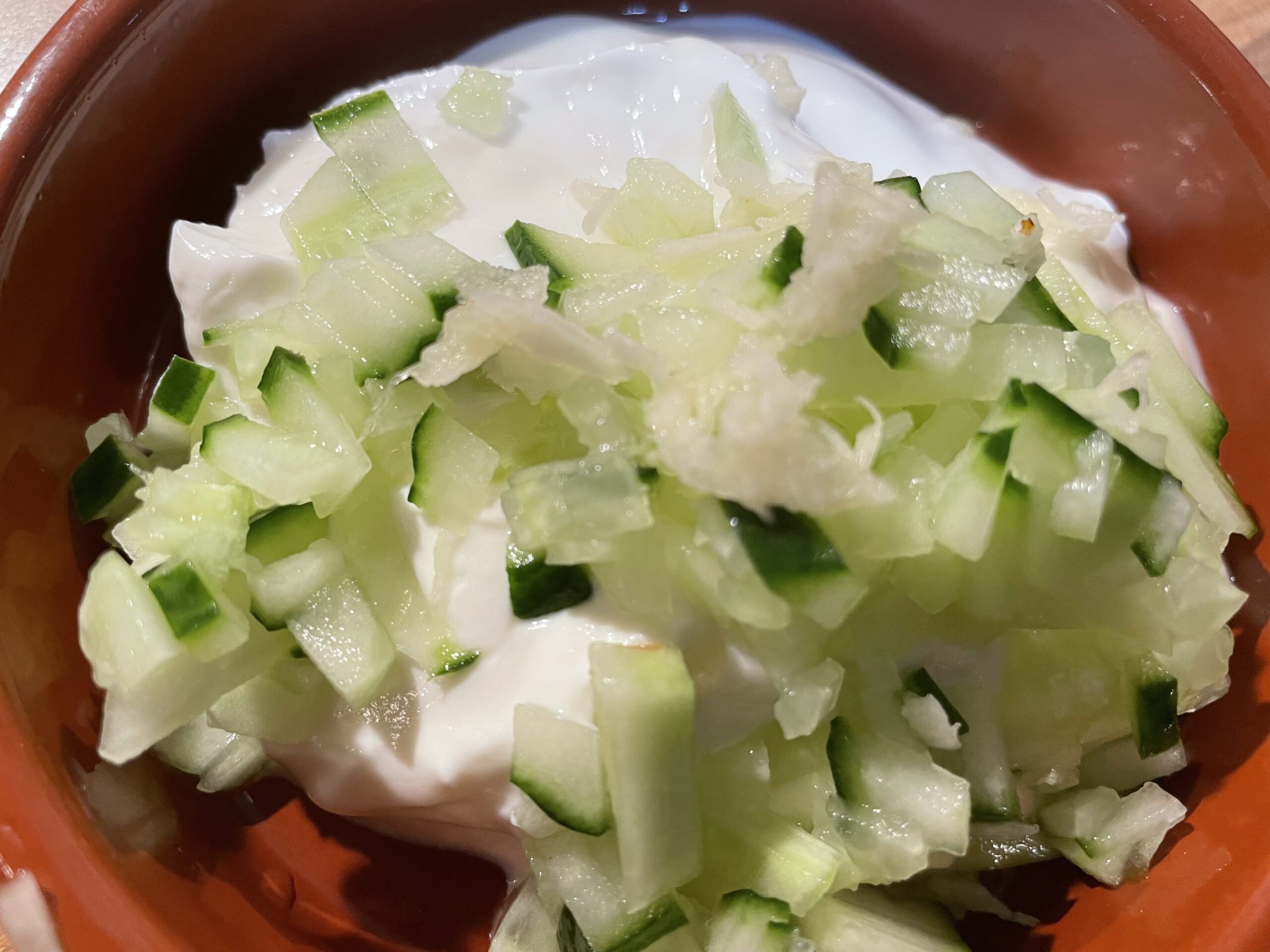 Turkish Cacik/Yogurt Dip with Cucumber and Garlic Recipe