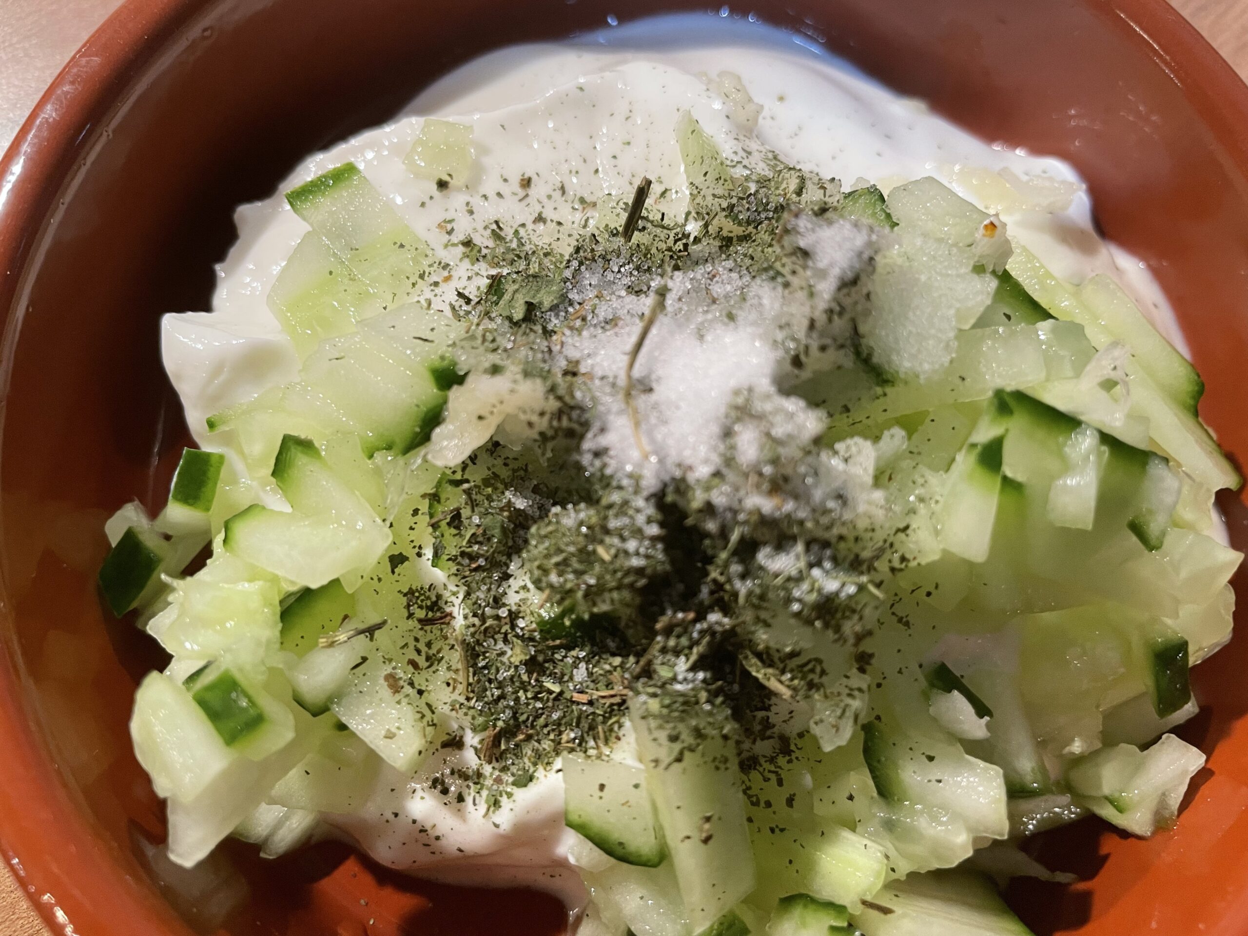 Turkish Cacik/Yogurt Dip with Cucumber and Garlic Recipe