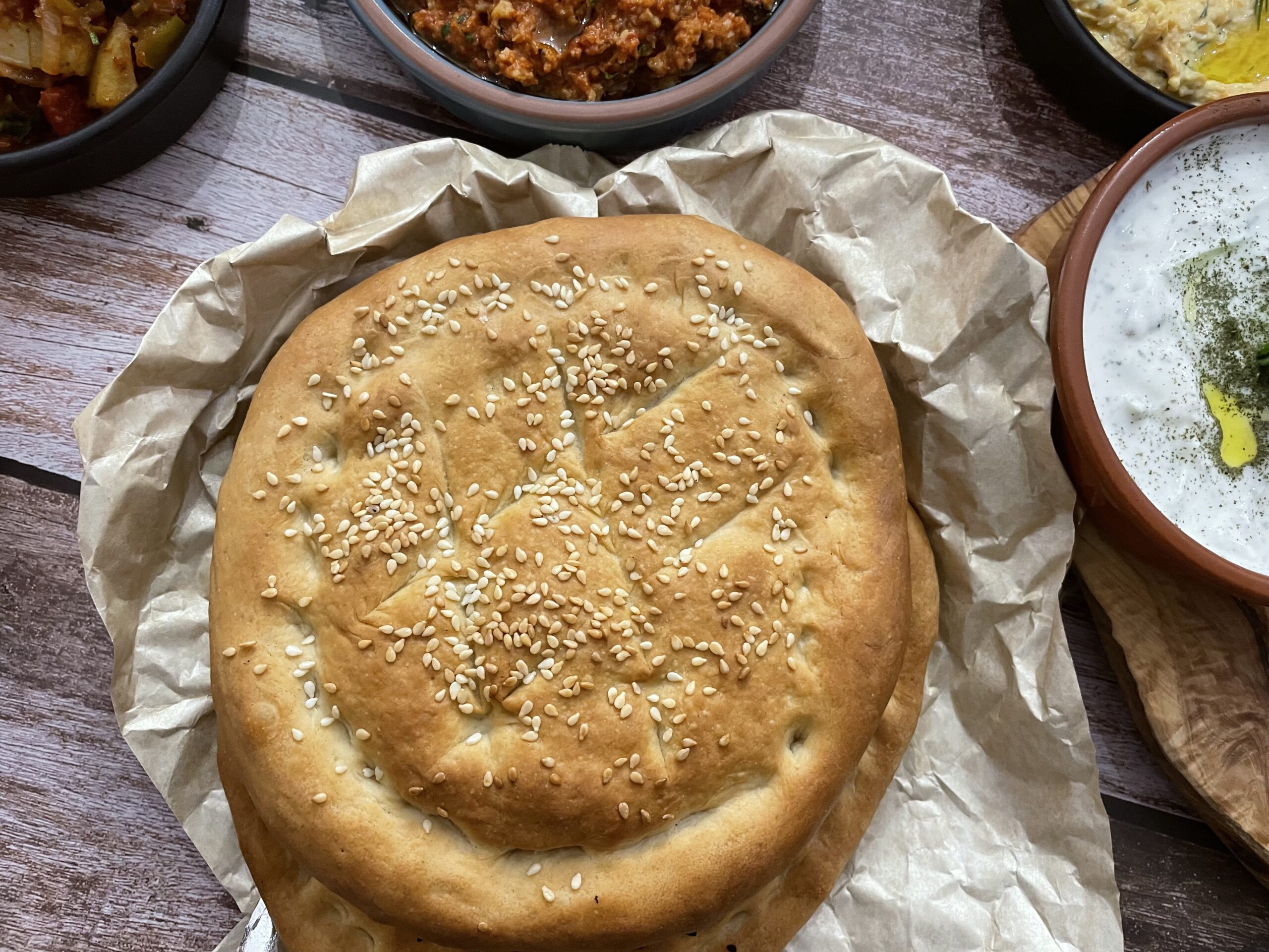 Turkish Bread/ Pide Ekmek Recipe