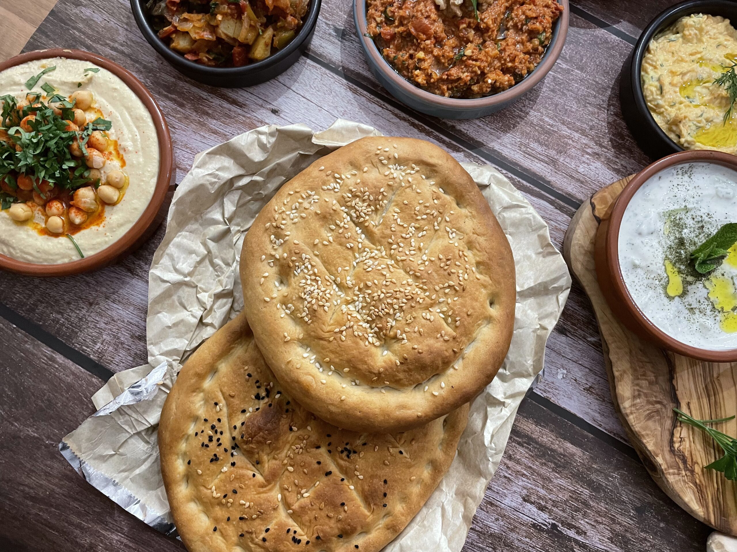 Turkish Bread/ Pide Ekmek Recipe