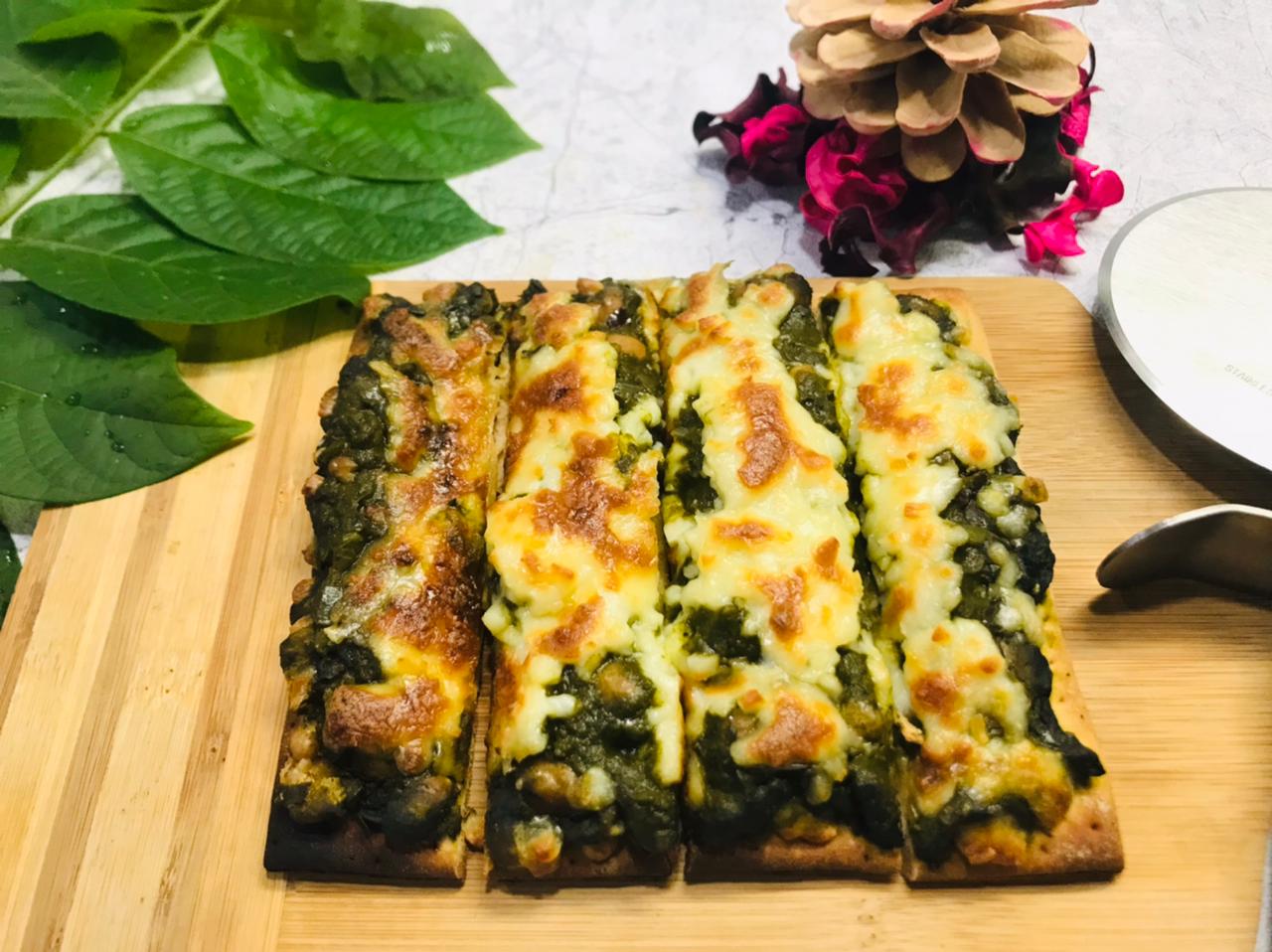 Florentine Spinach Bean Pizza Strips Recipe