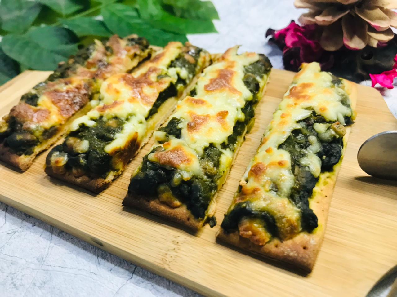 Florentine Spinach Bean Pizza Strips Recipe