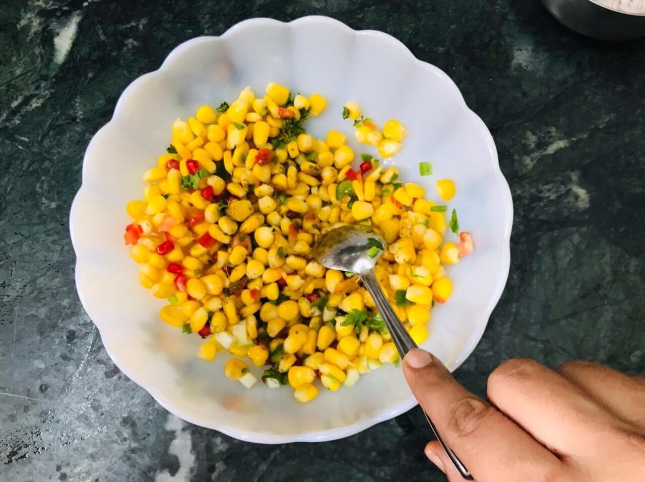 Corn Bhel Recipe