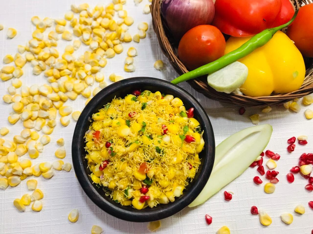 Corn Bhel Recipe