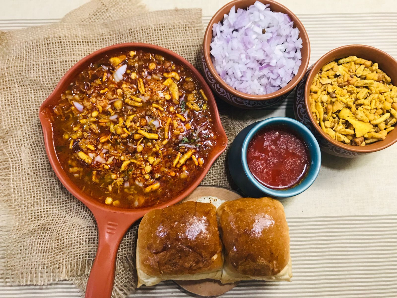 Maharashtrian Misal Pav Recipe