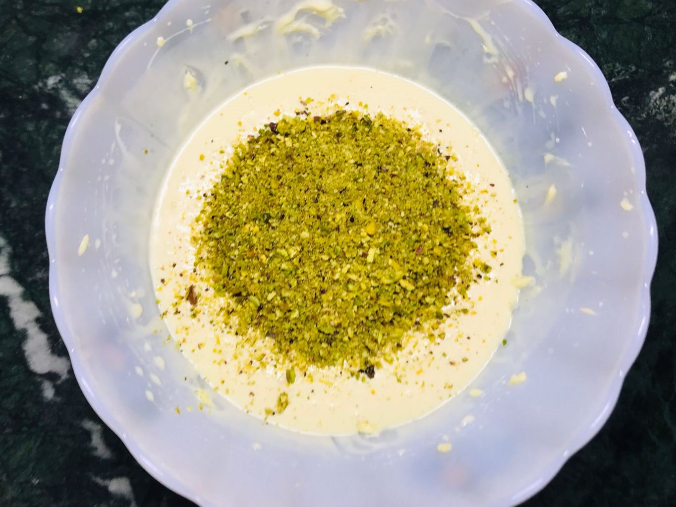 Eggless Rose and Pistachio Cake Recipe