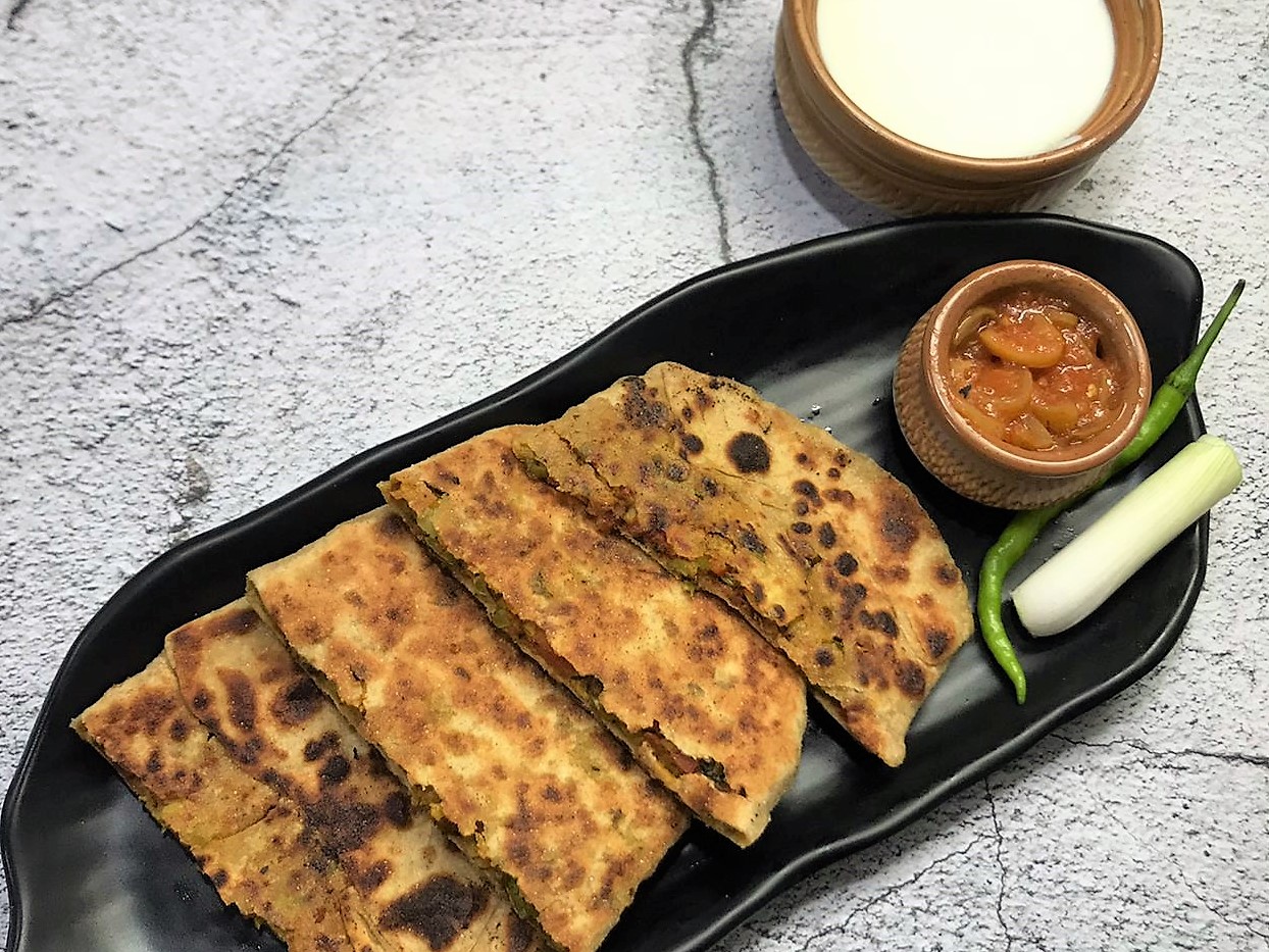 Vegetable Mughlai Paratha Recipe