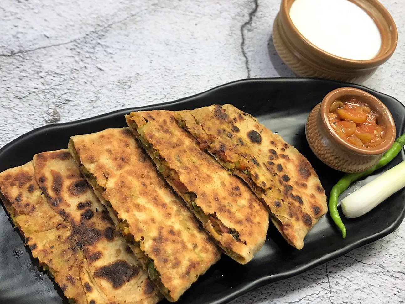 Vegetable Mughlai Paratha Recipe