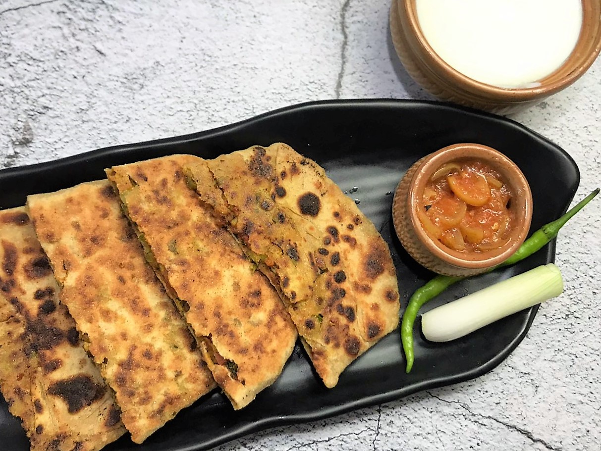 Vegetable Mughlai Paratha Recipe