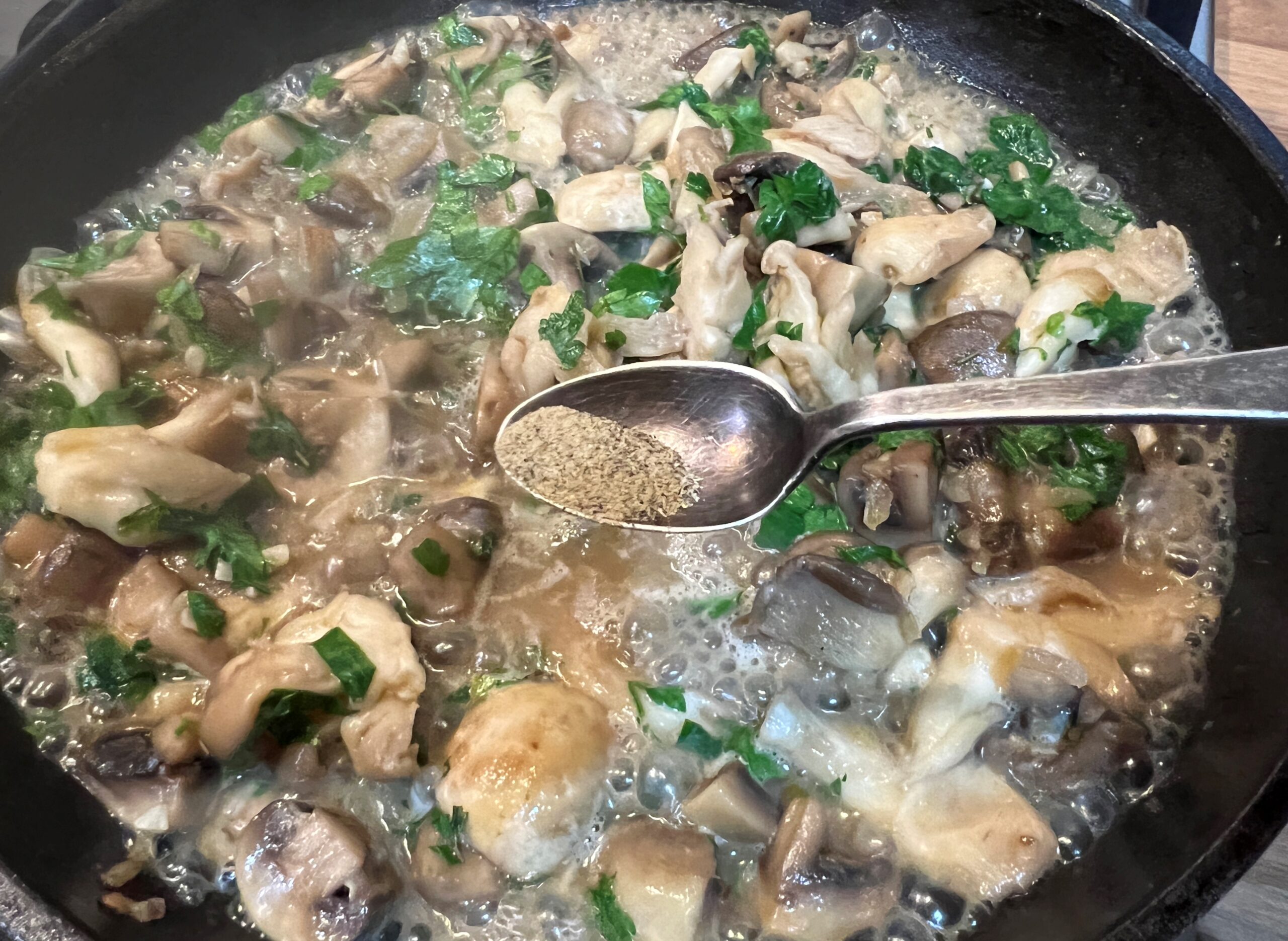 Mushroom Fricassee with Fresh Herbs Recipe