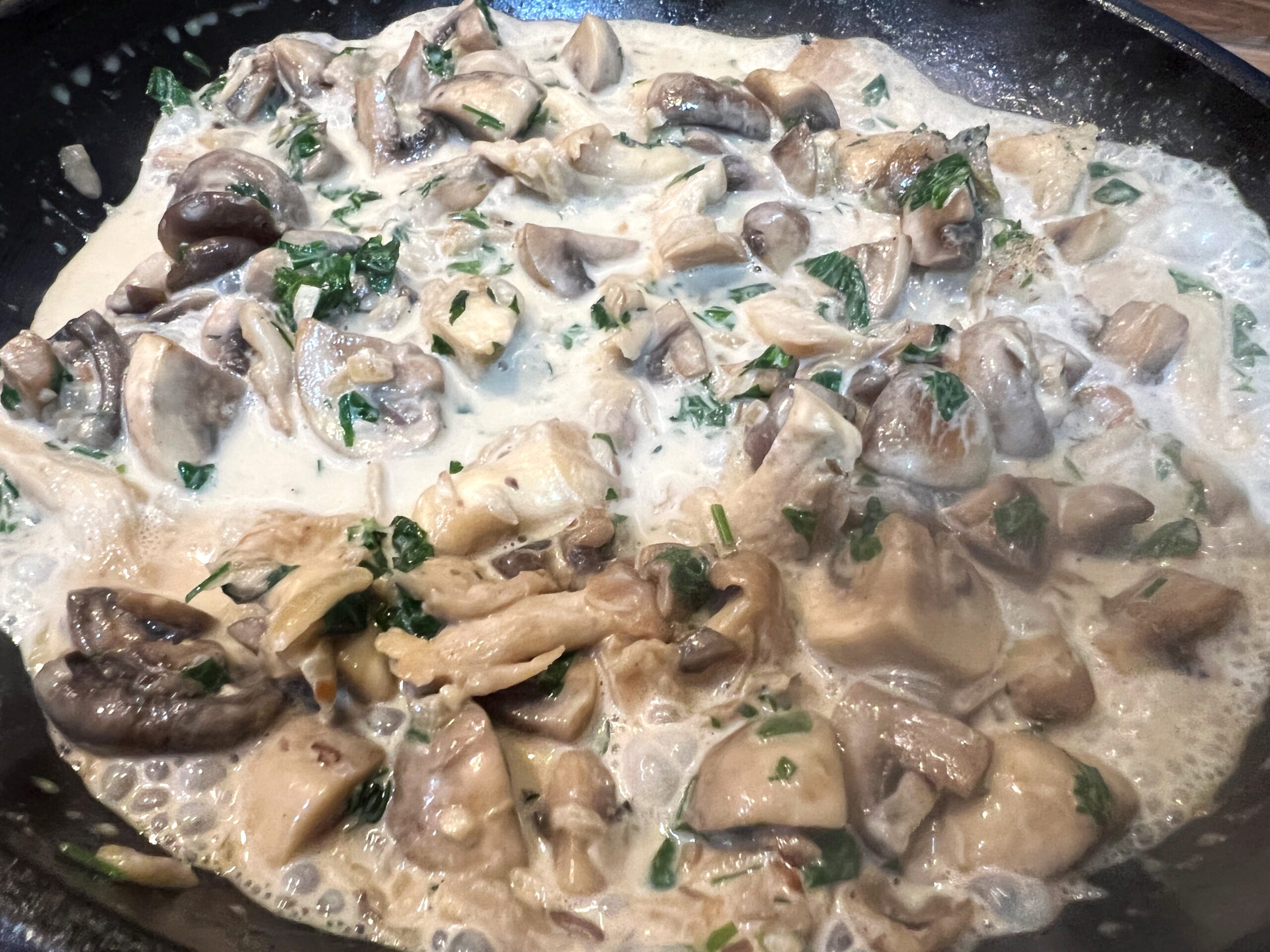 Mushroom Fricassee with Fresh Herbs Recipe